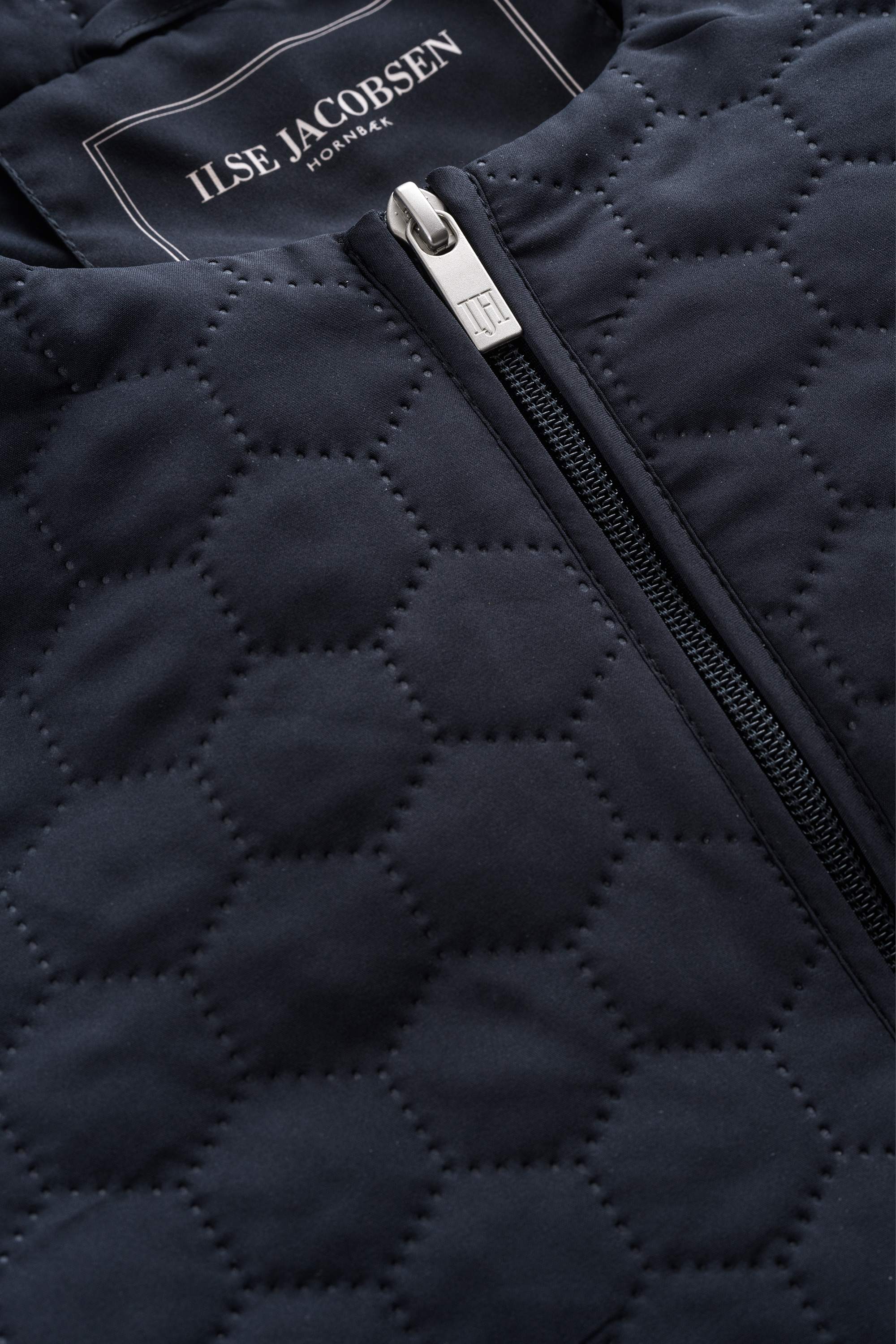 Short Quilted Jacket - Dark Indigo