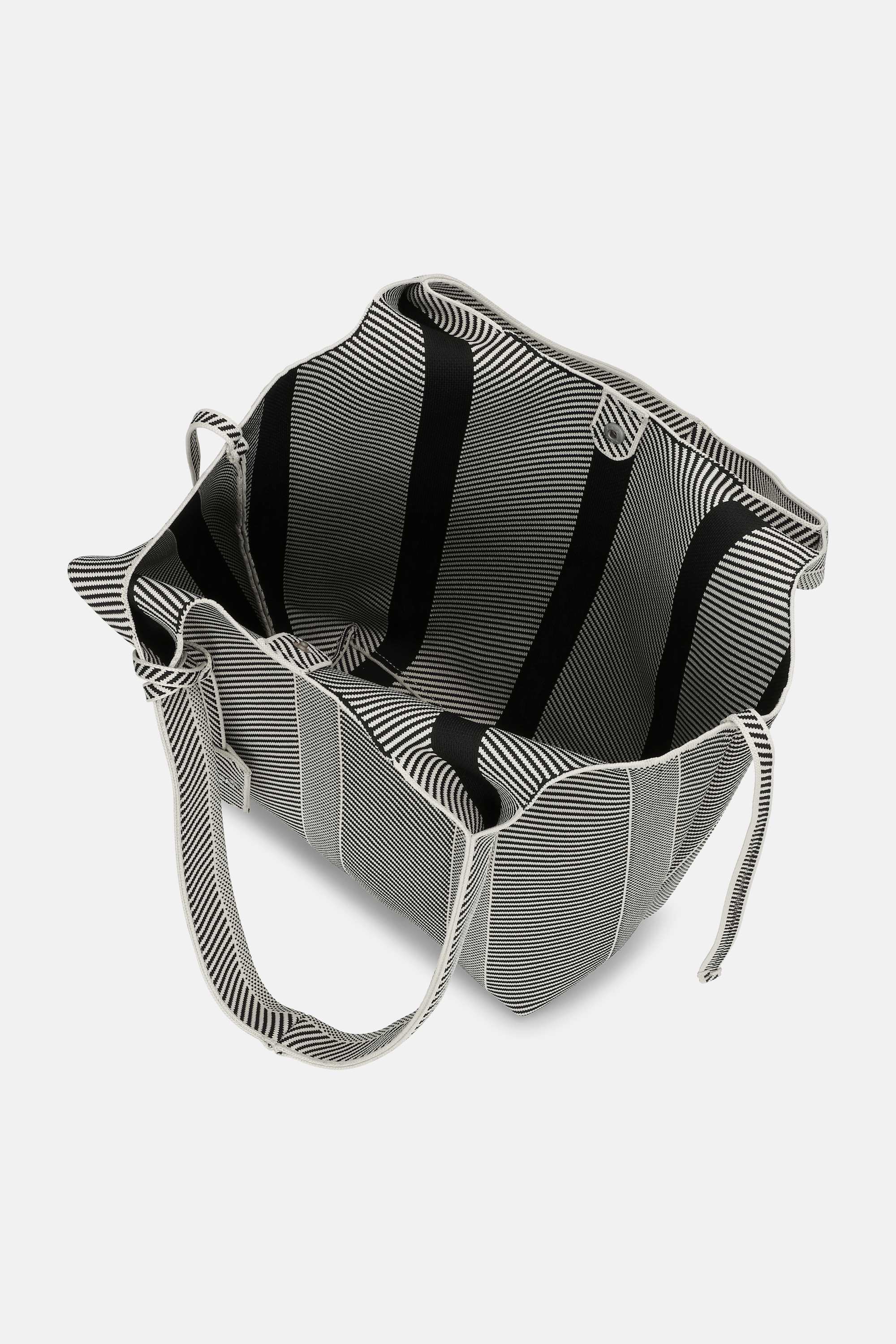 Knitted Bag - Milk Creme Black