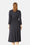 Long Sleeved Dress Pleats - Dark Indigo