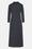 Long Sleeved Dress Pleats - Dark Indigo