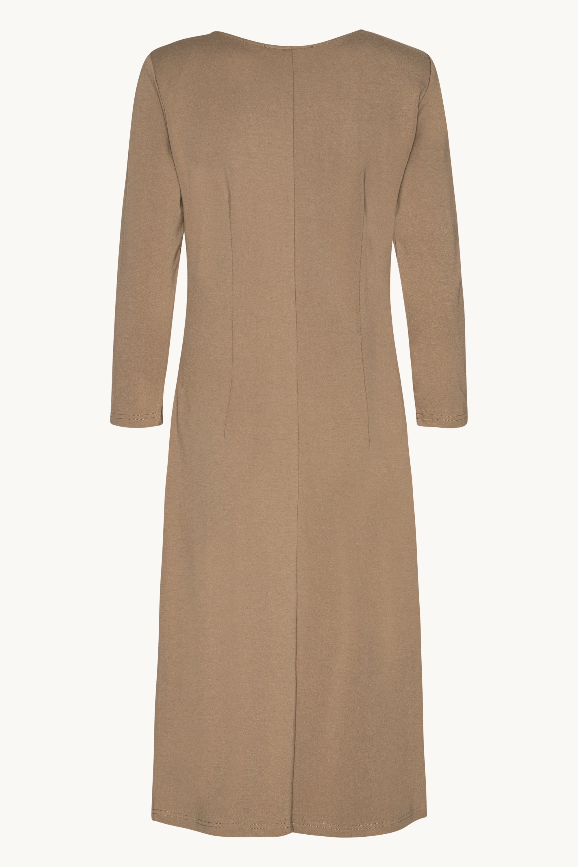Dress With Pleats - Greige