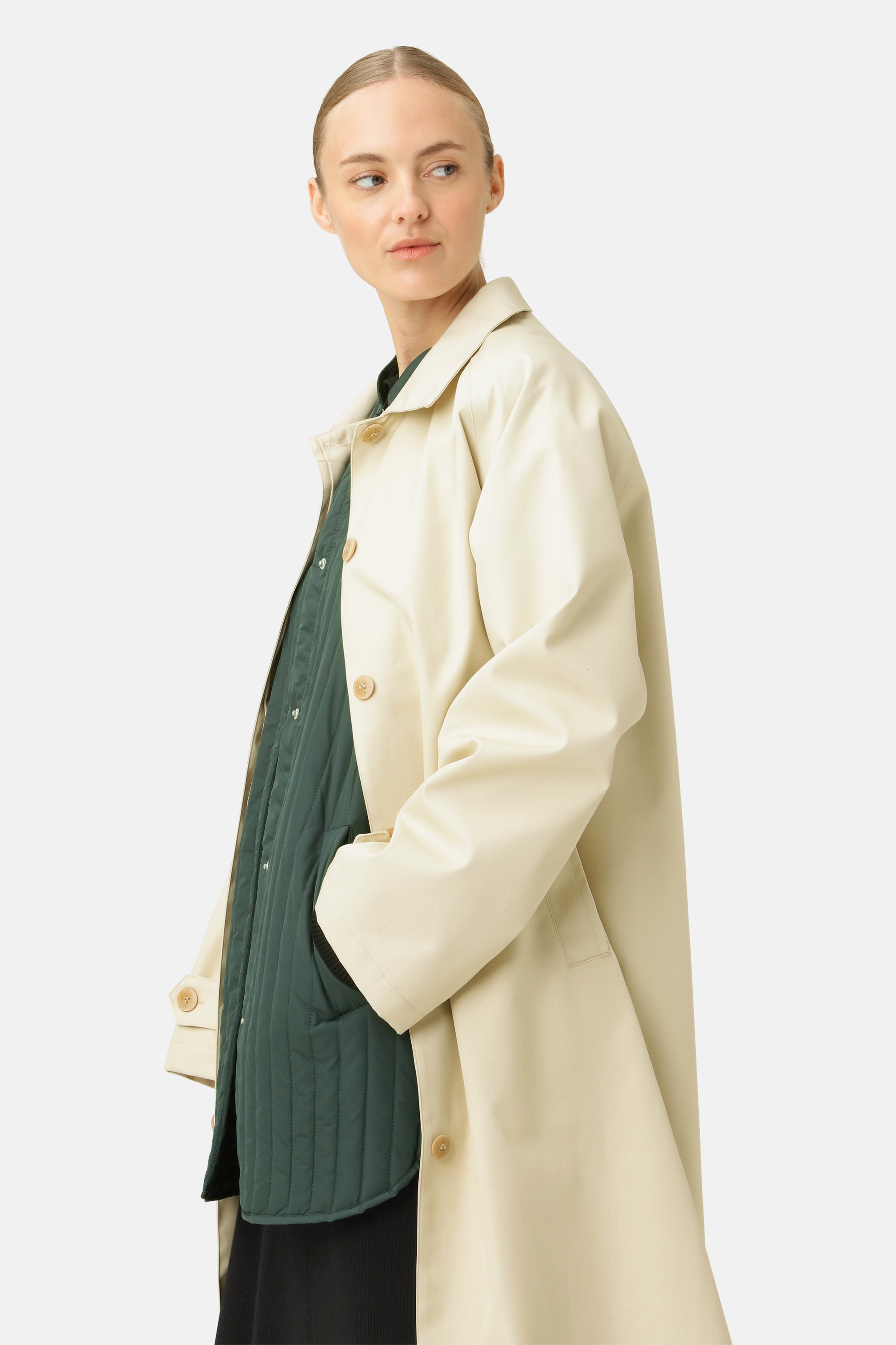 Ilse Jacobsen Hornbæk Rain Cotton raincoat Coat 132 Bleached Sand