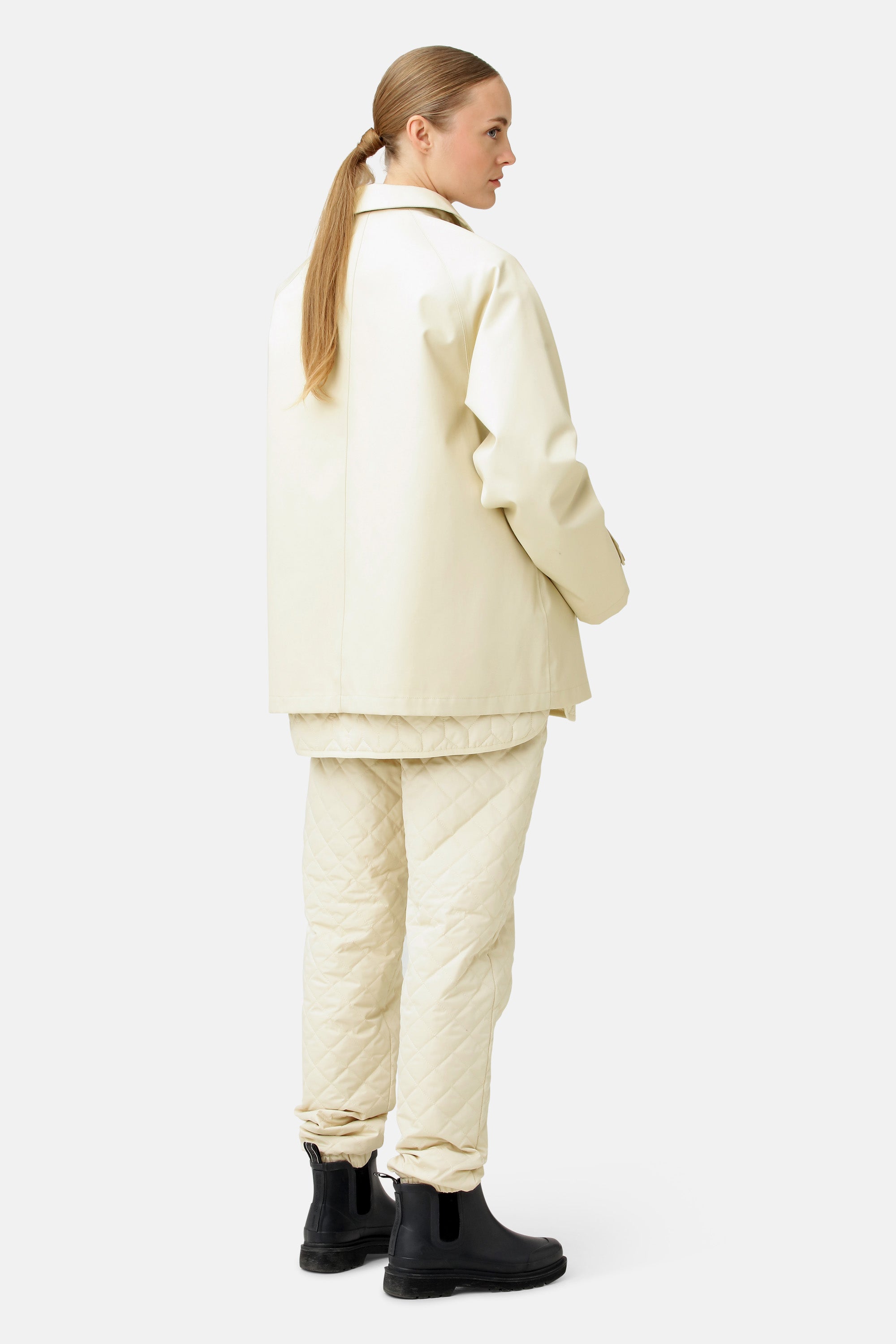 Ilse Jacobsen Hornbæk Rain Cotton raincoat Jacket 132 Bleached Sand
