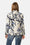 Quilt Blazer - Beige Artsy Stroke Flower