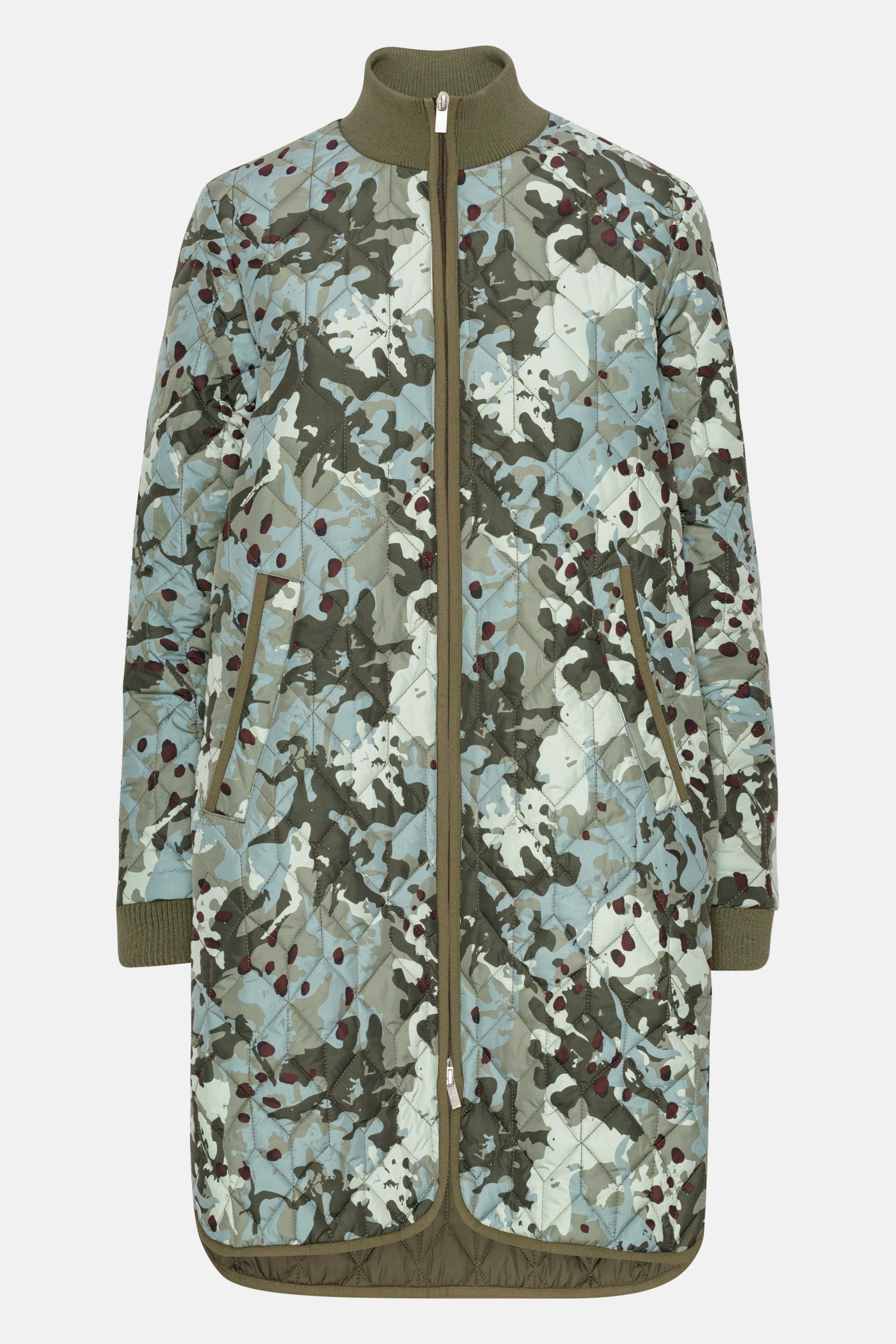 Ilse Jacobsen Hornbæk Outerwear Quilt Coat Coat 497 Green Camo
