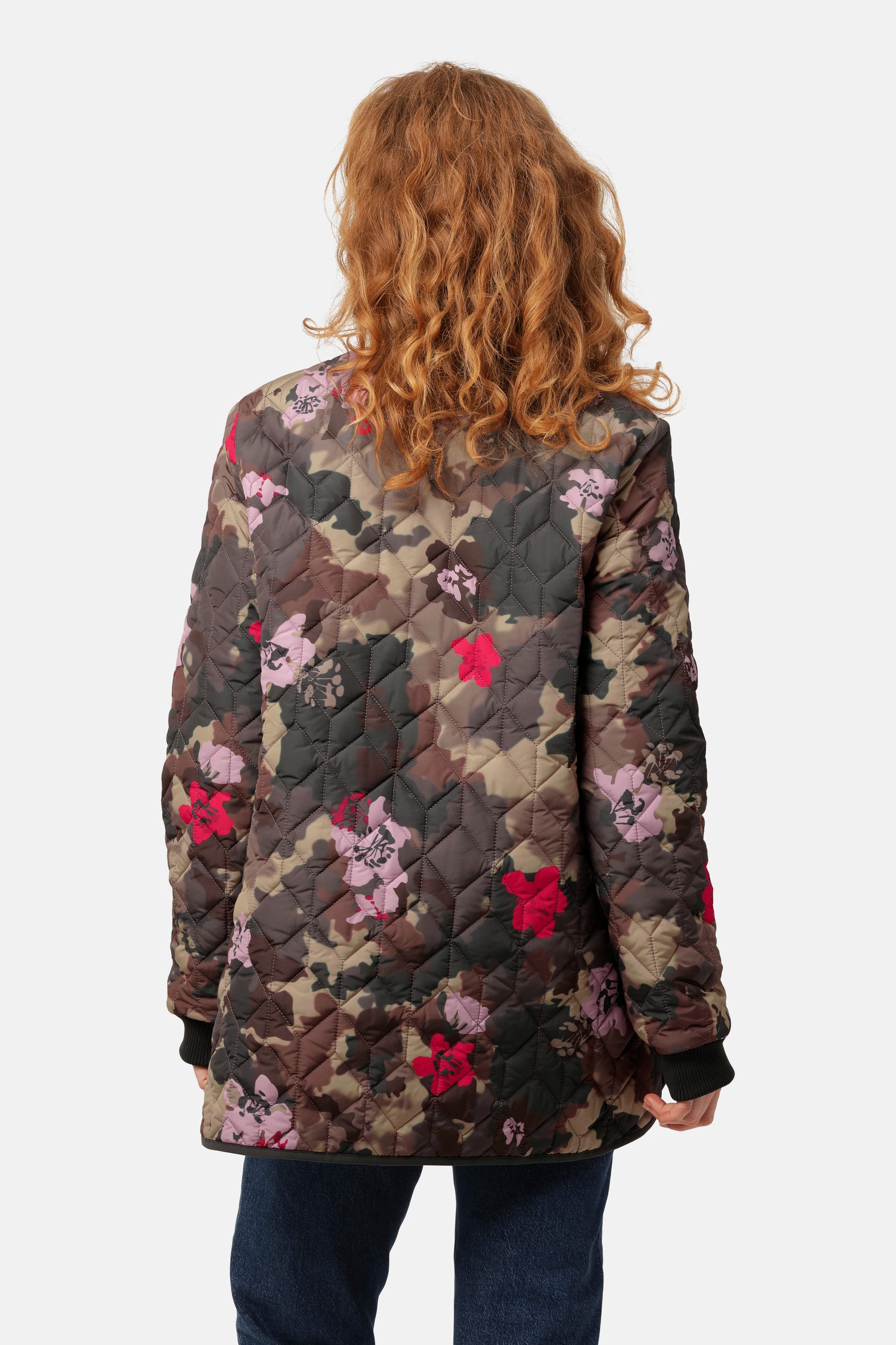 Ilse Jacobsen Hornbæk Outerwear Quilt Jacket Jacket 799 Floral Camo
