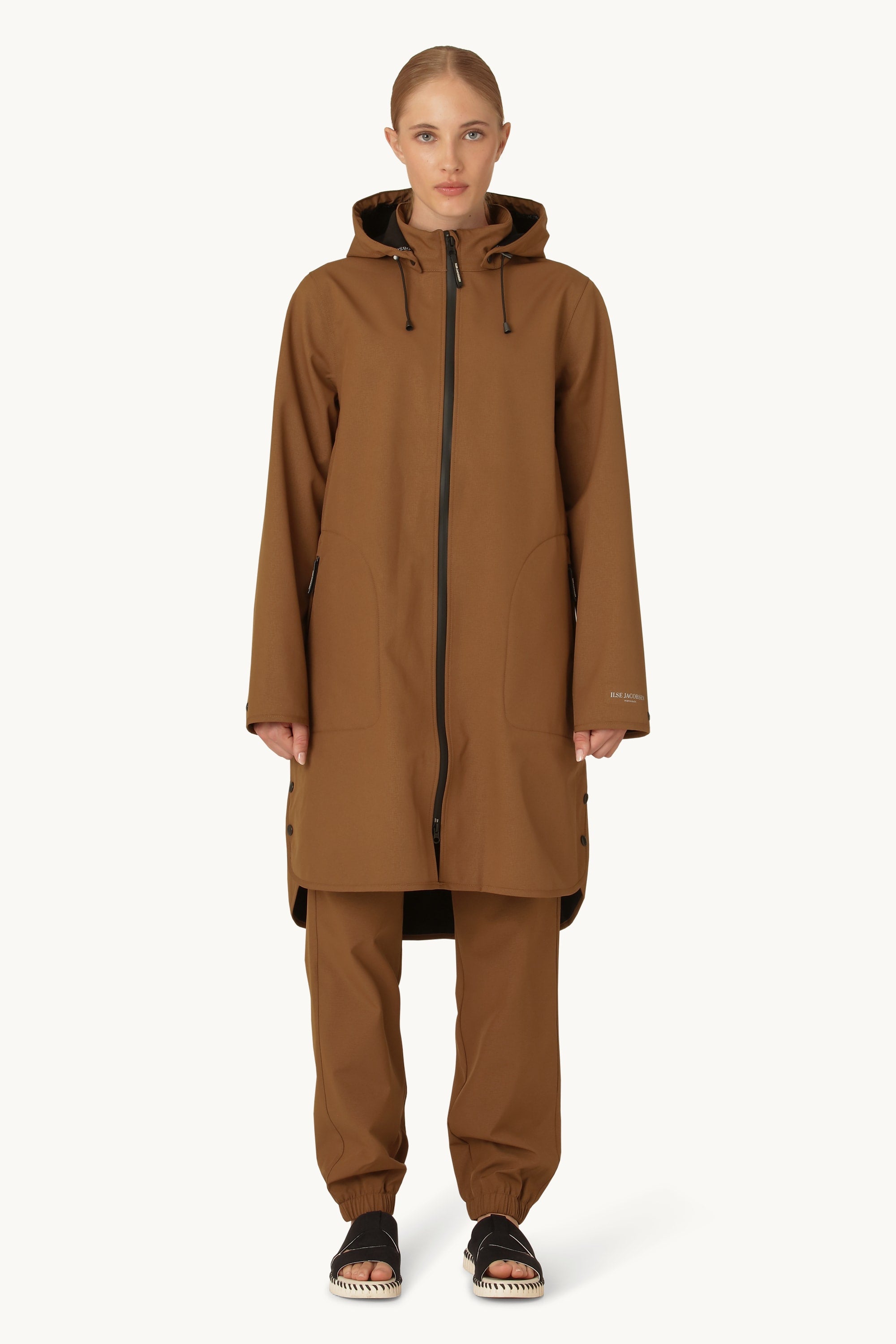 Softshell Raincoat A-line - Walnut