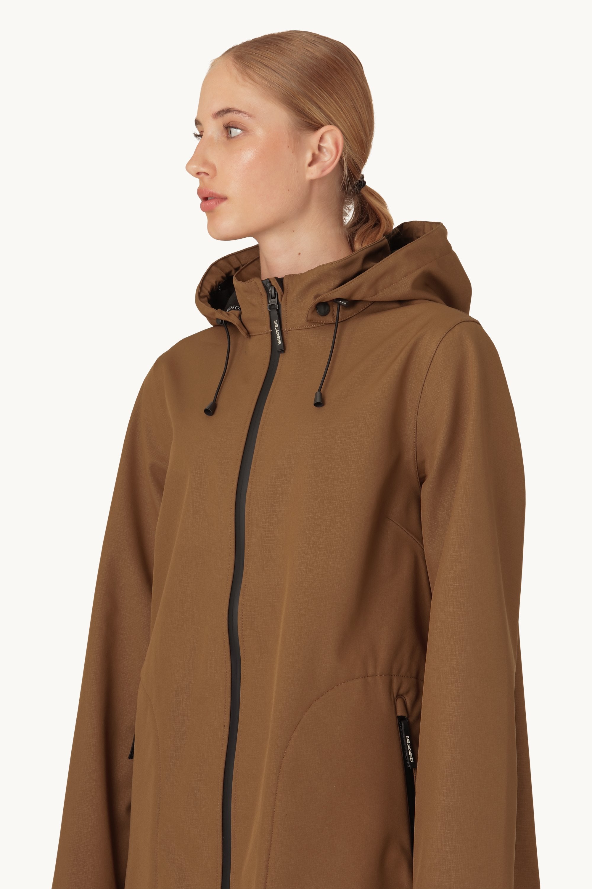 Softshell Raincoat A-line - Walnut