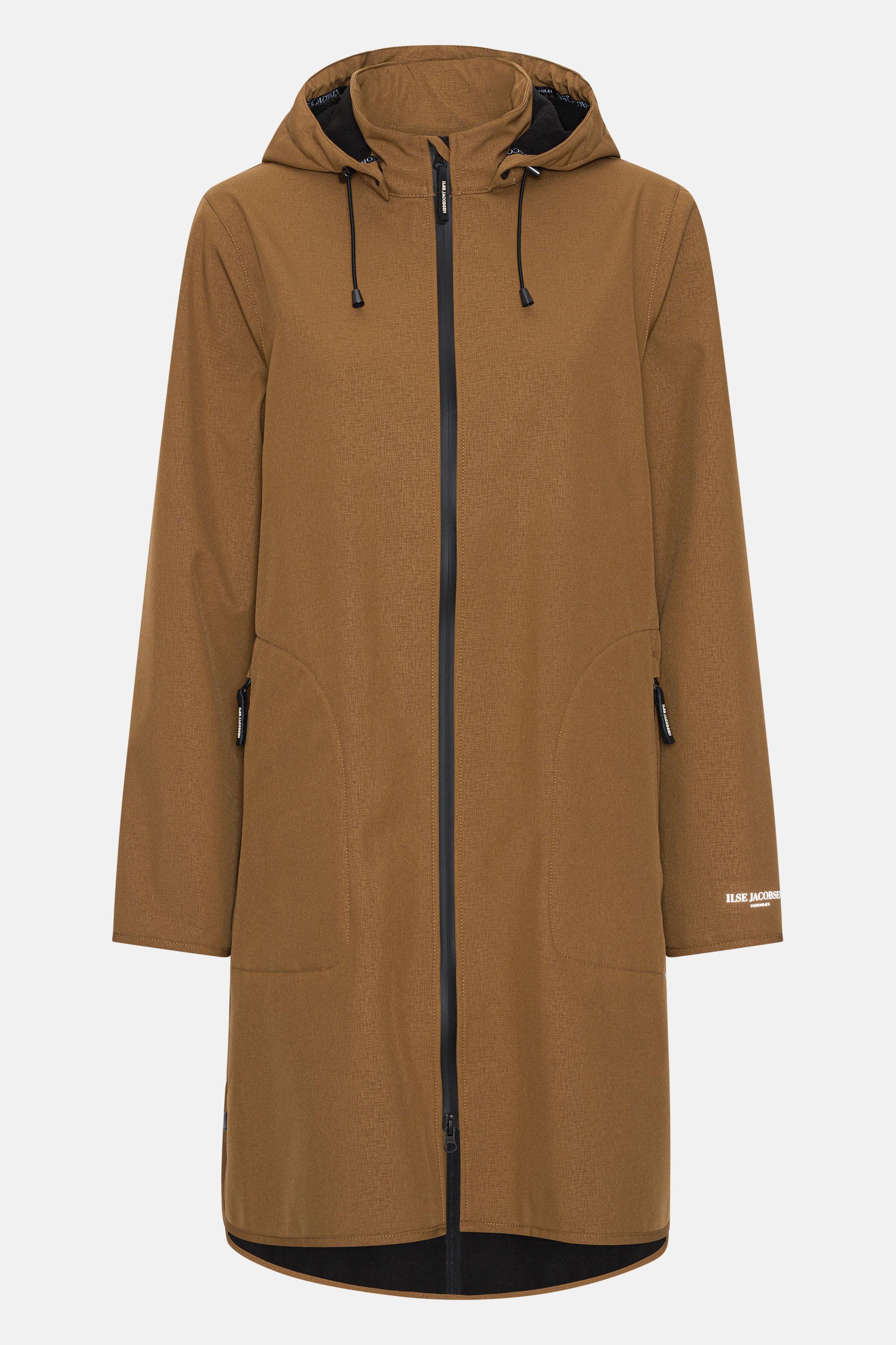 Softshell Raincoat A-line - Walnut