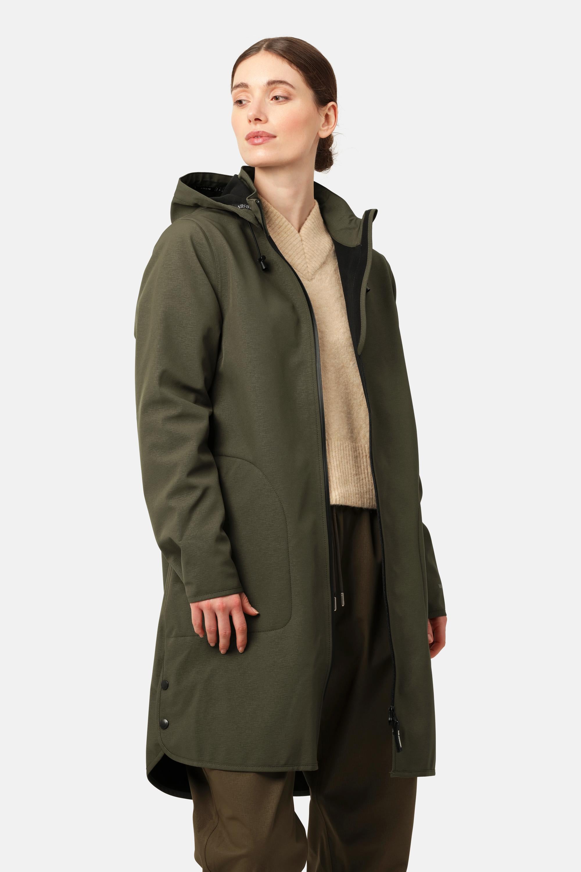 Softshell Raincoat A-line - Army