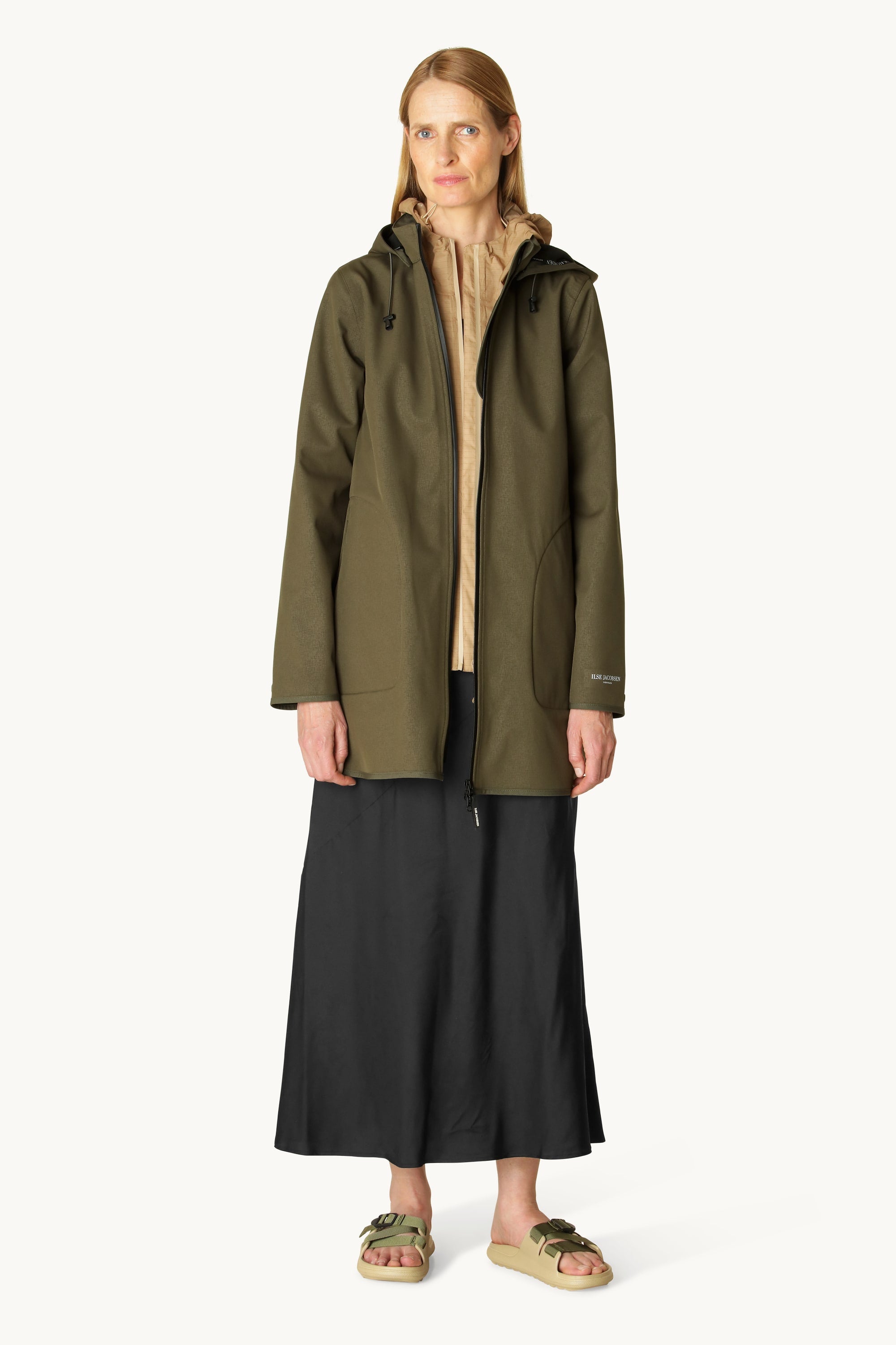 Softshell Raincoat A-line - Army