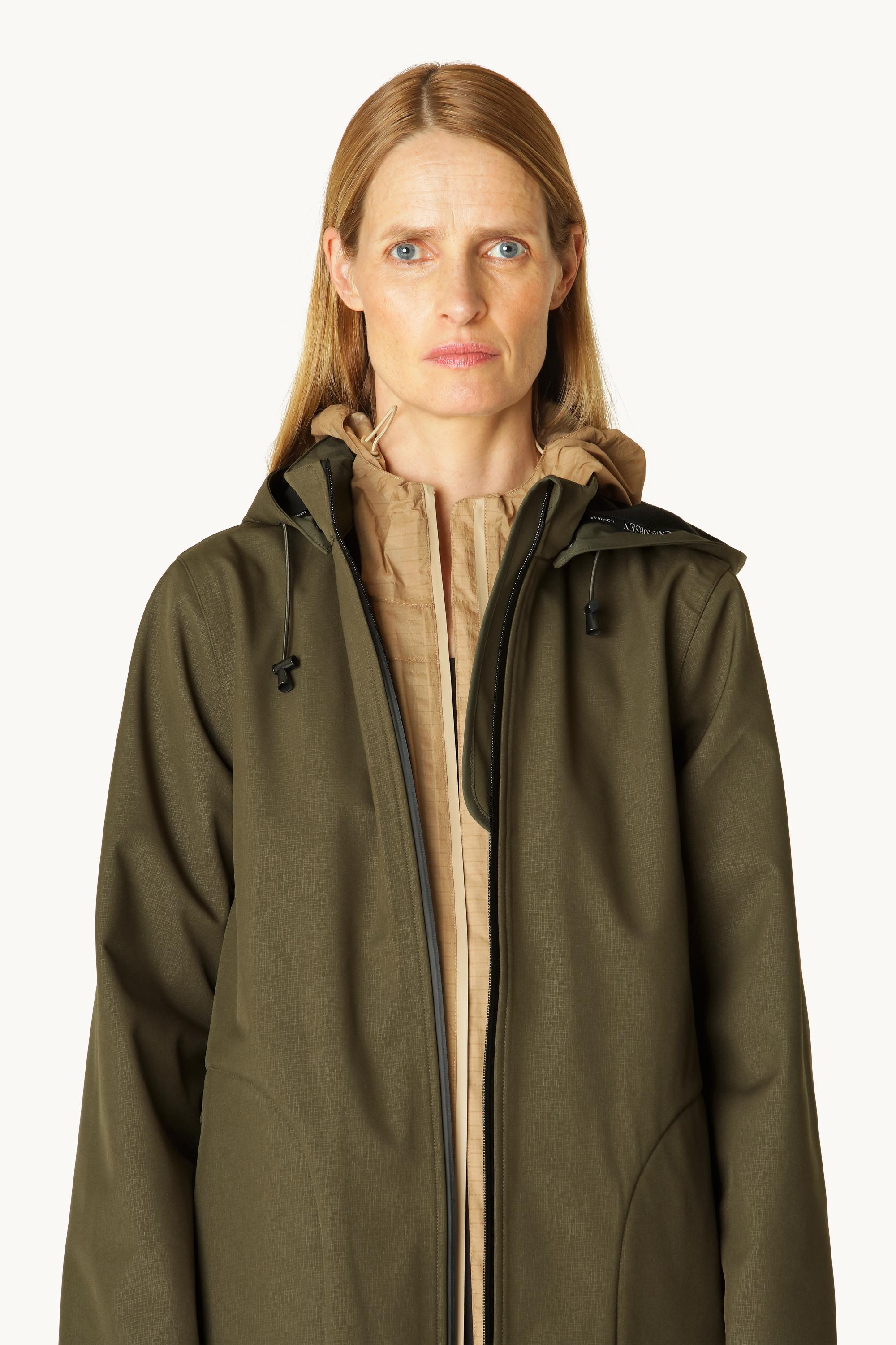 Softshell Raincoat A-line - Army