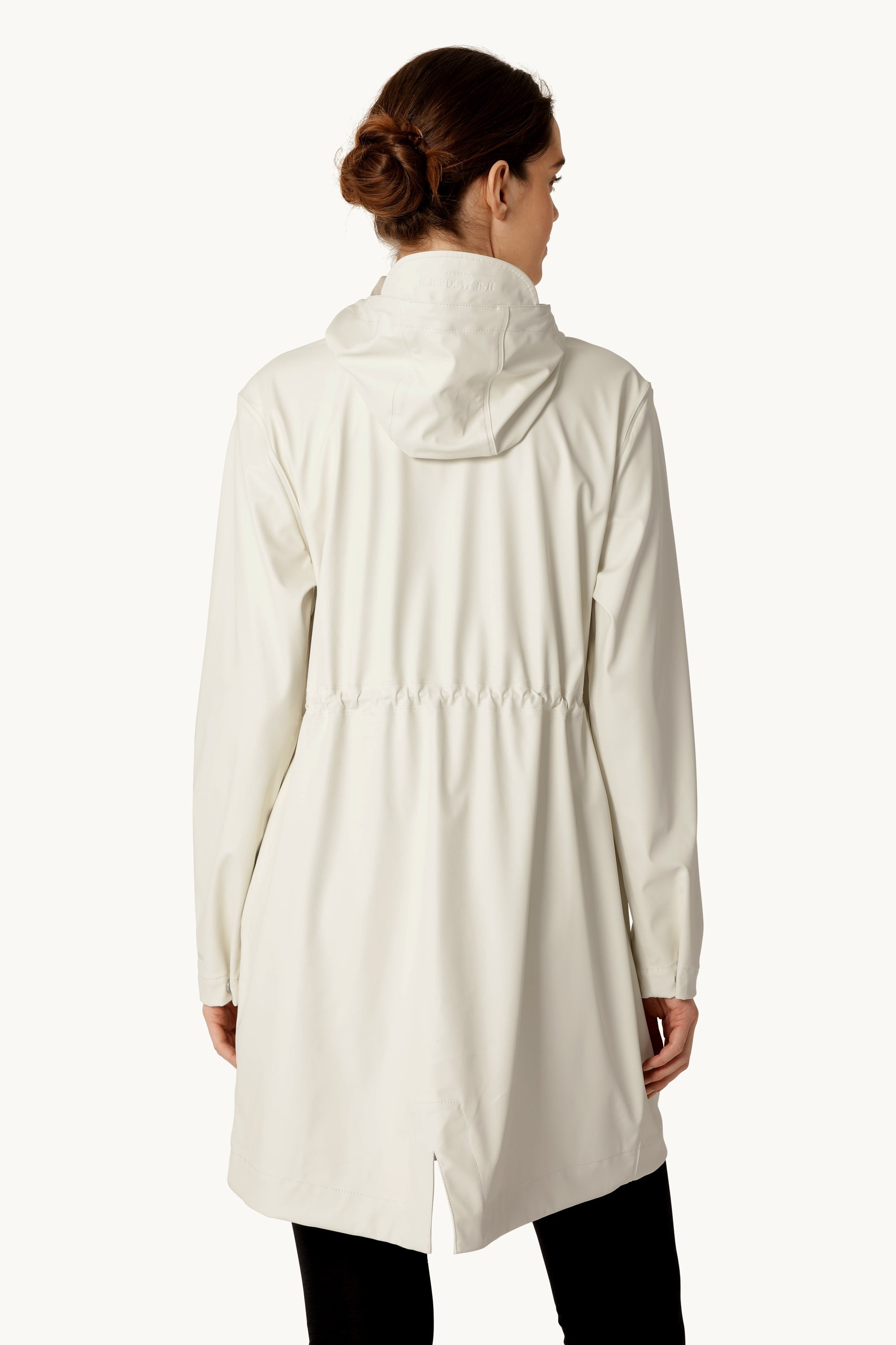Long Parka Rain Jacket - Milk Creme