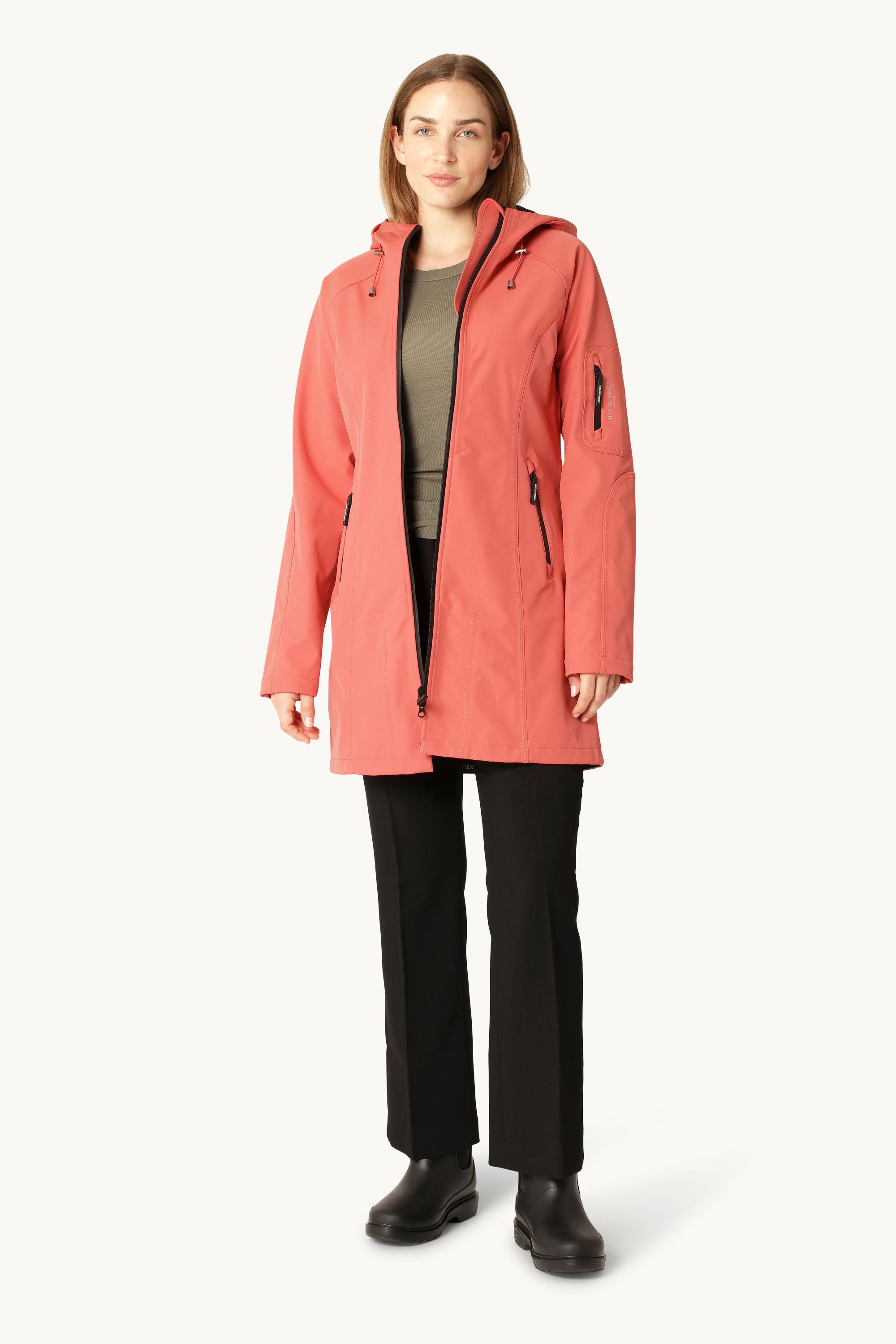 Softshell Raincoat - Spiced Coral