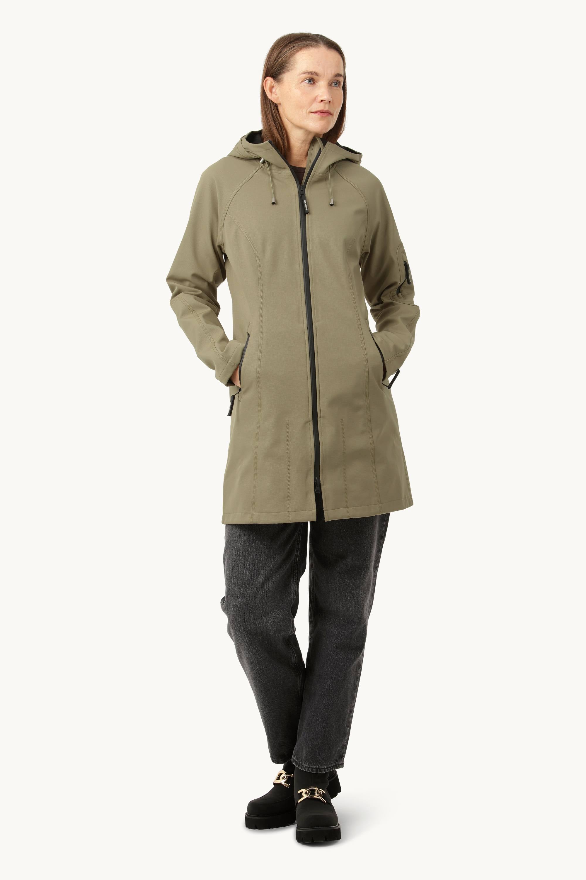 Softshell Raincoat - Covert Green