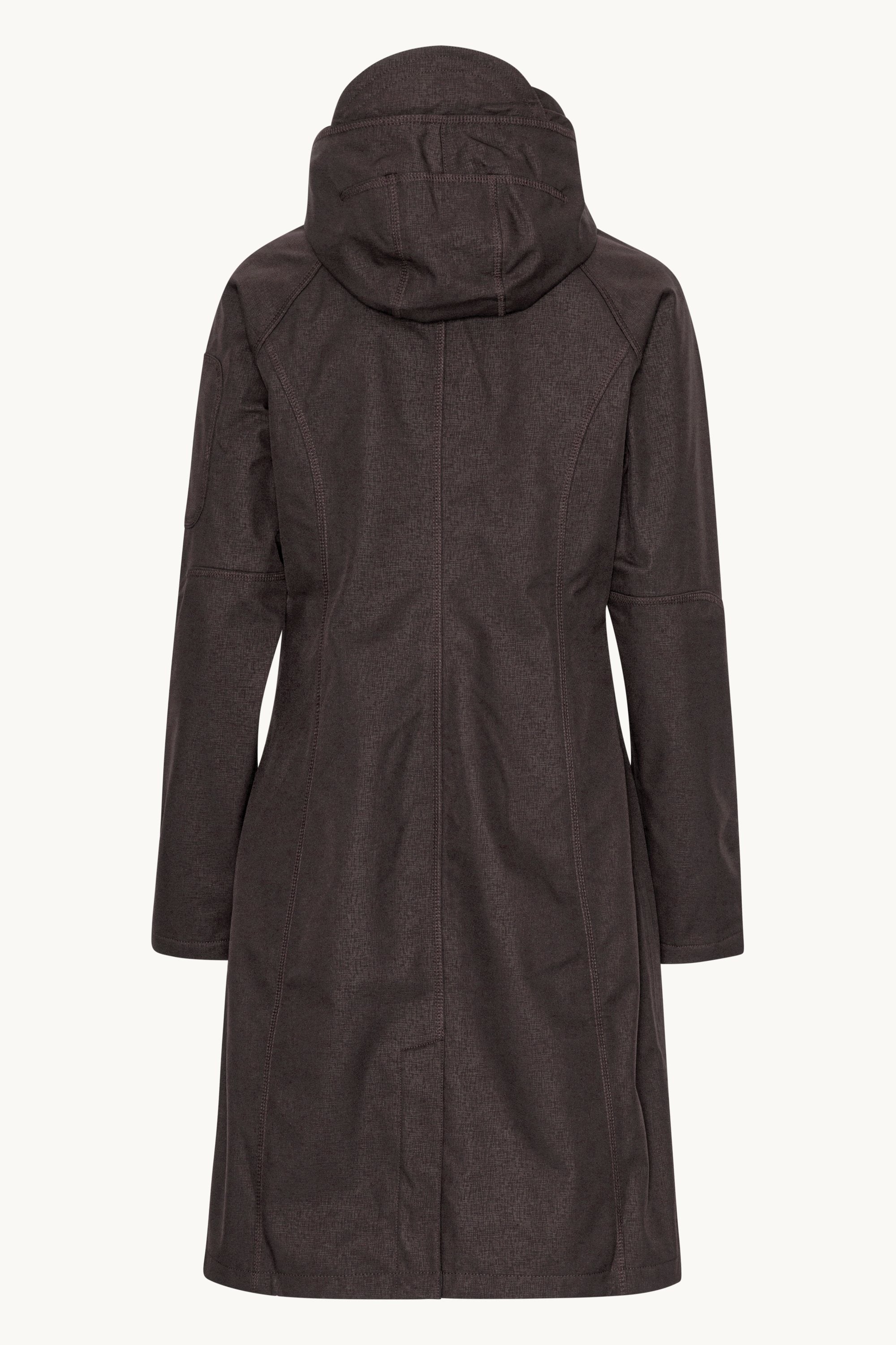 Long Softshell Raincoat - Black