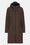 Long Softshell Raincoat - Chocolate Brown