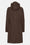 Long Softshell Raincoat - Chocolate Brown