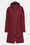 Long Softshell Raincoat - Maroon Banner