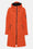 Long Softshell Raincoat - Warm Orange