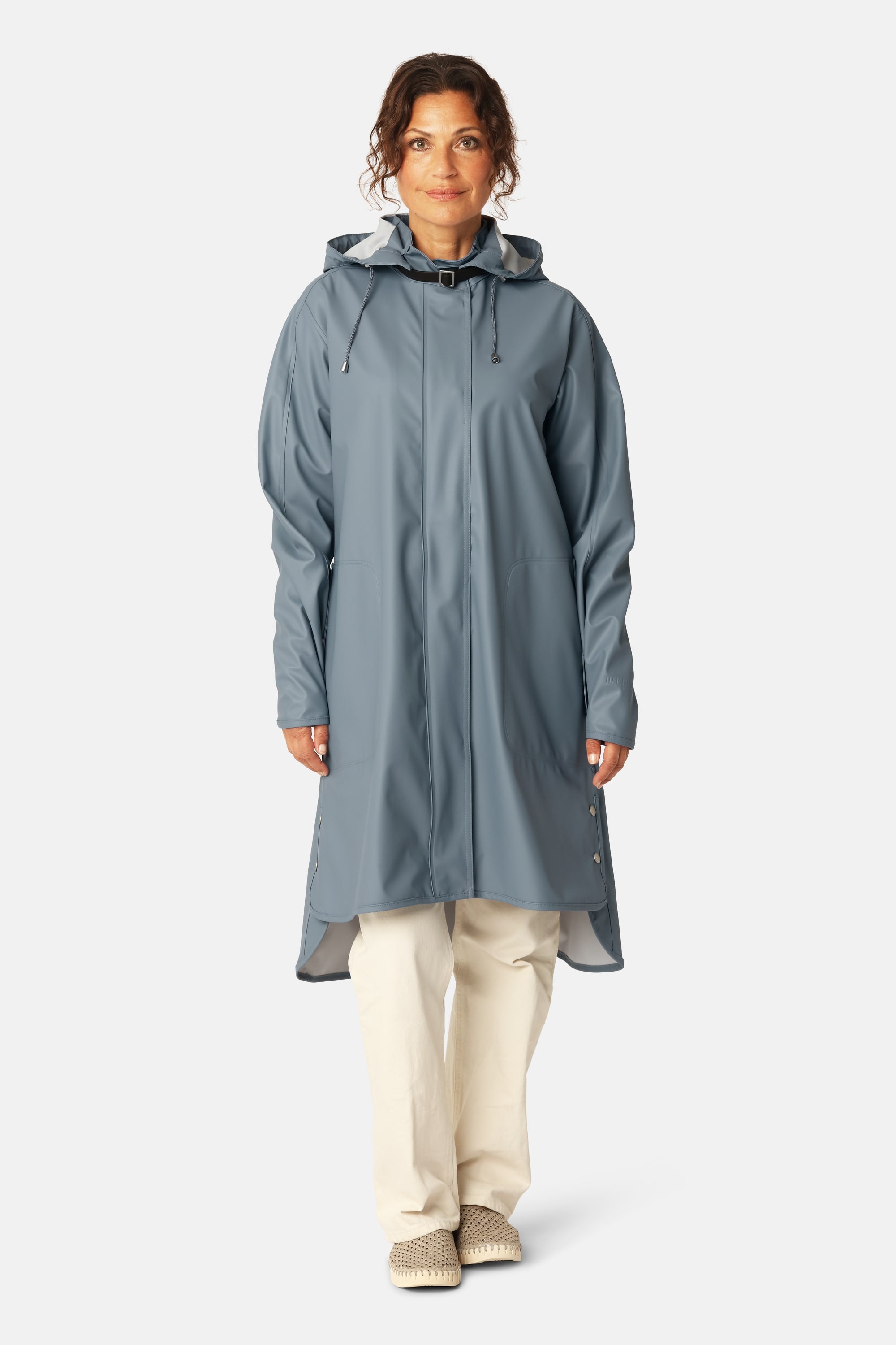 Light Raincoat - Grey Blue