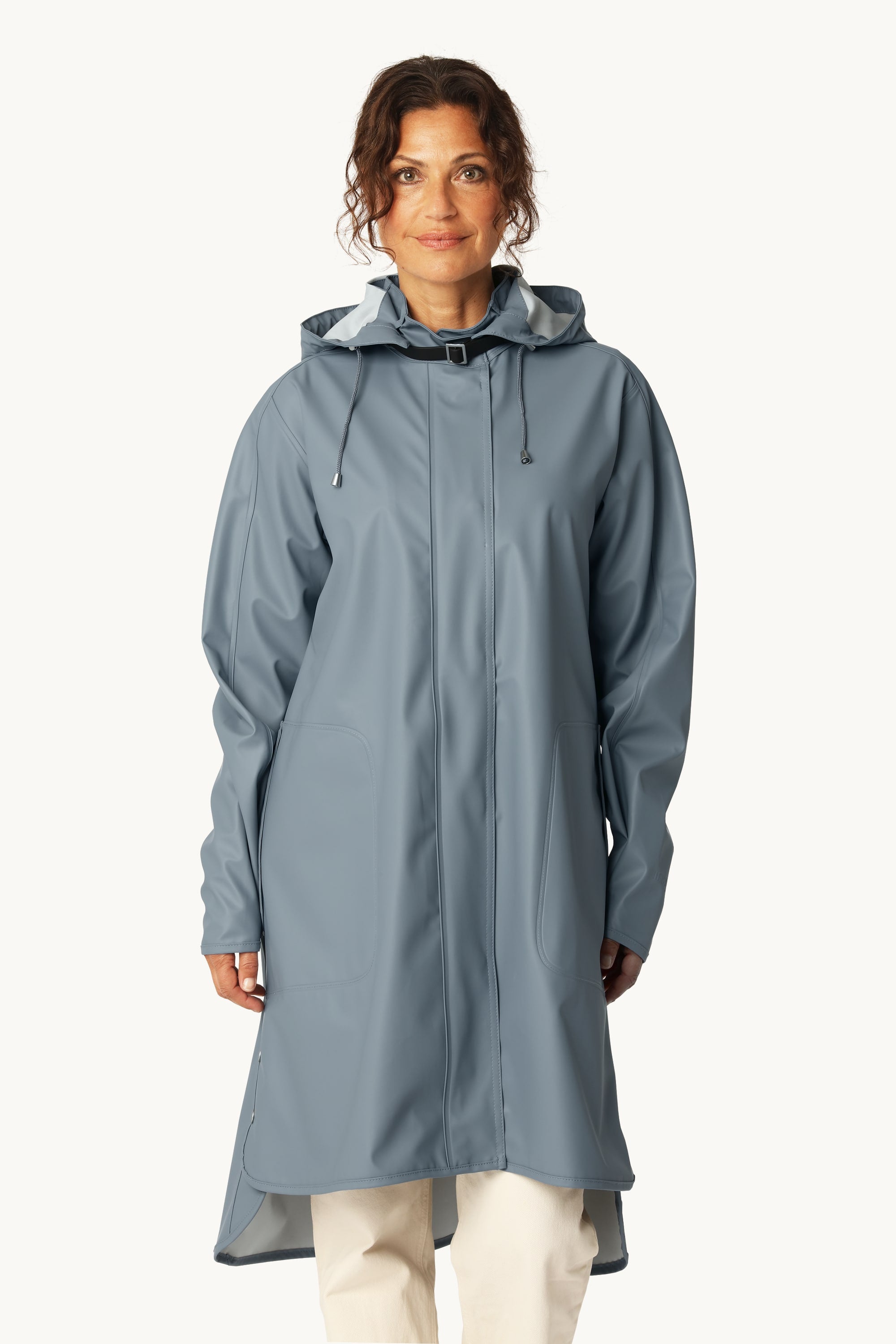 Light Raincoat - Grey Blue