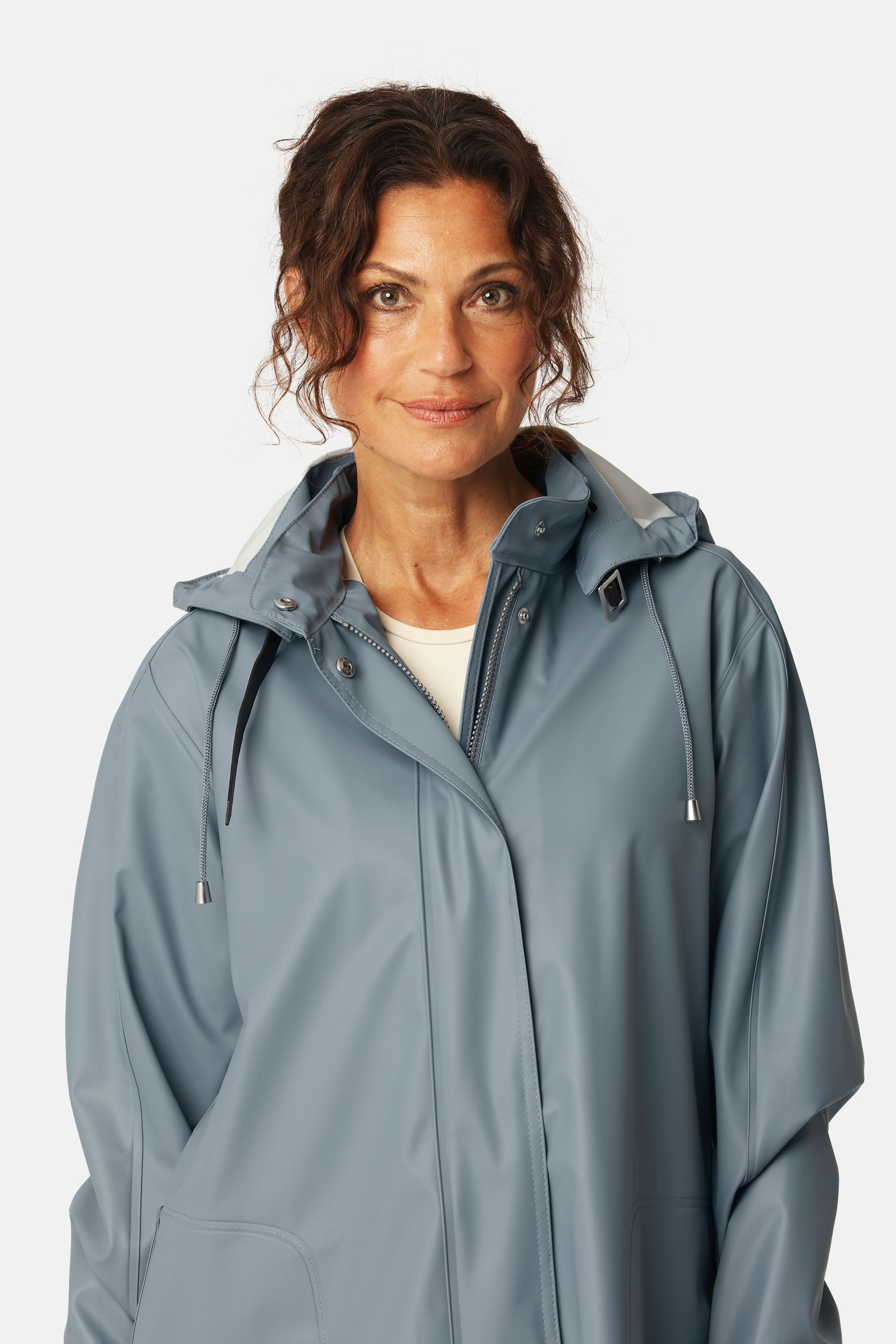 Light Raincoat - Grey Blue