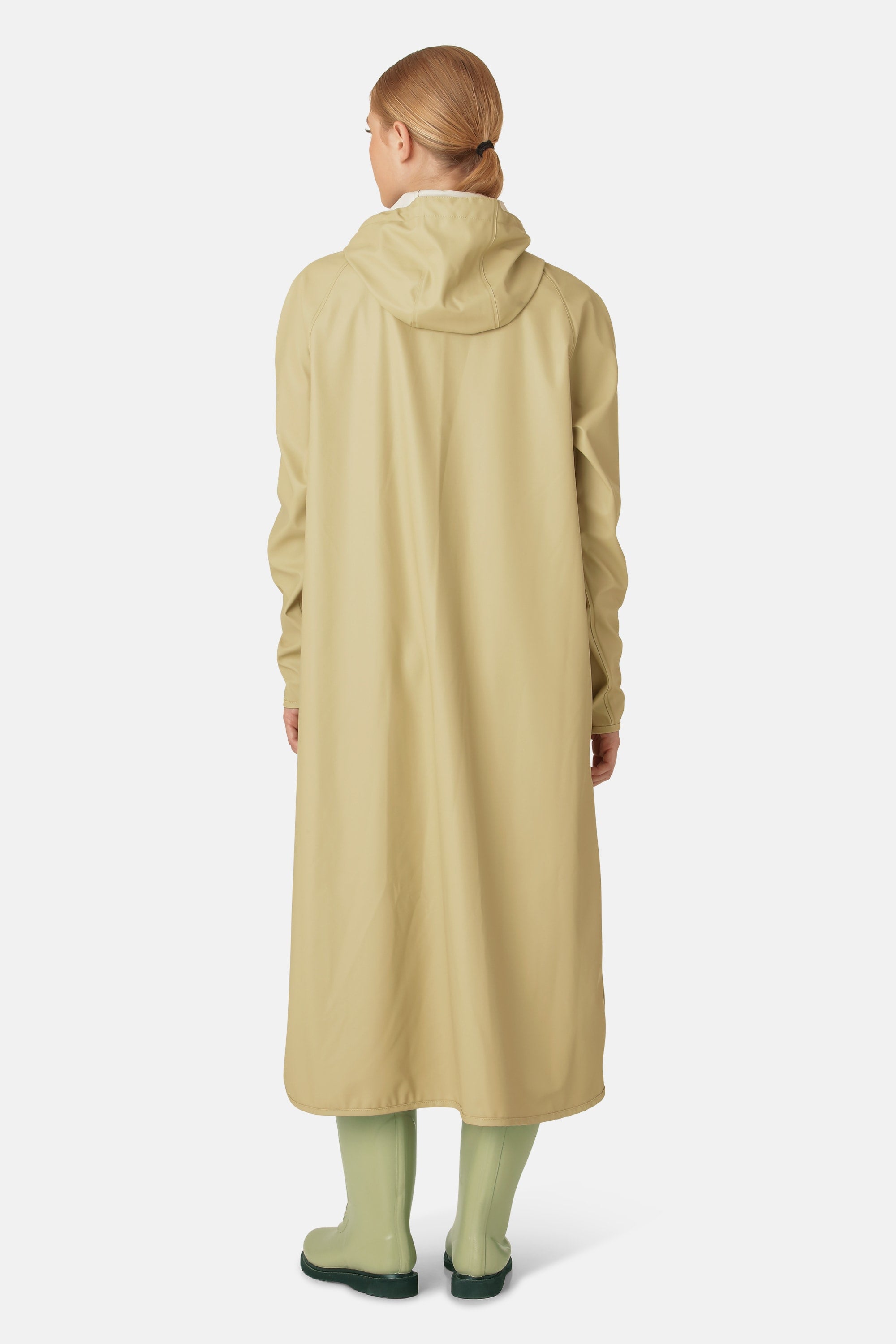 Long Light Raincoat - Olive Grass