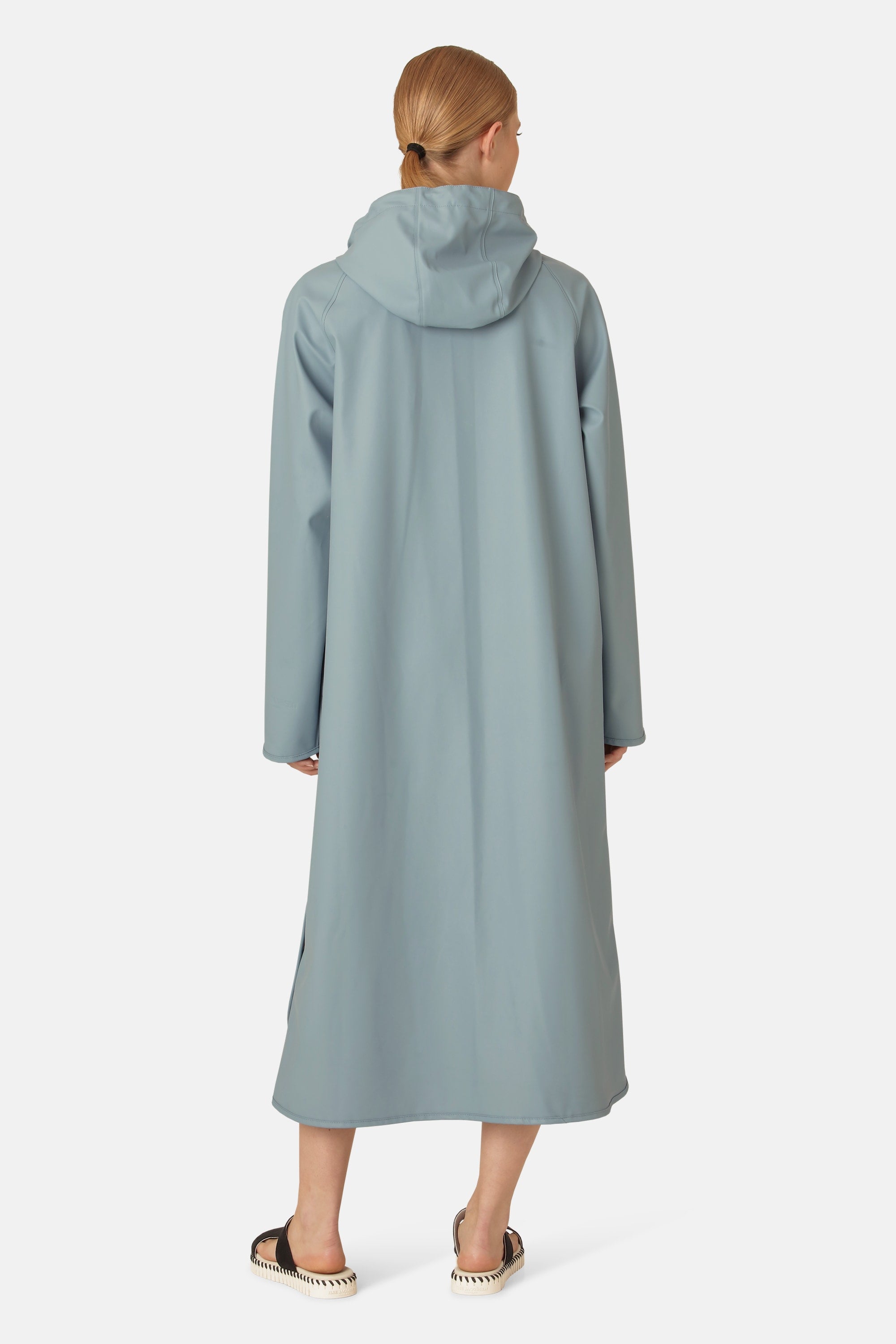 Long Light Raincoat - Blue Cloud