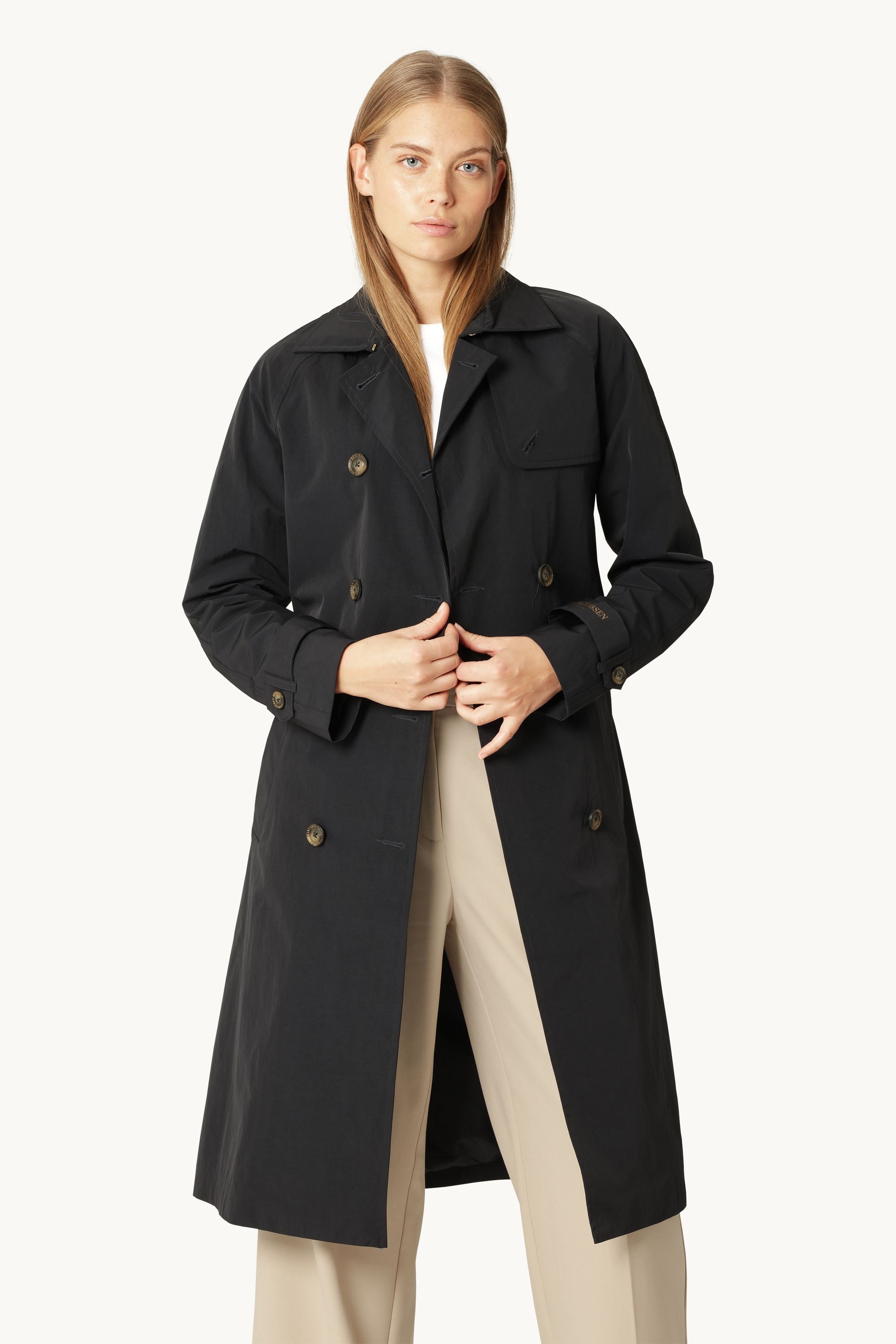 Technical Trench Raincoat - Dark Indigo
