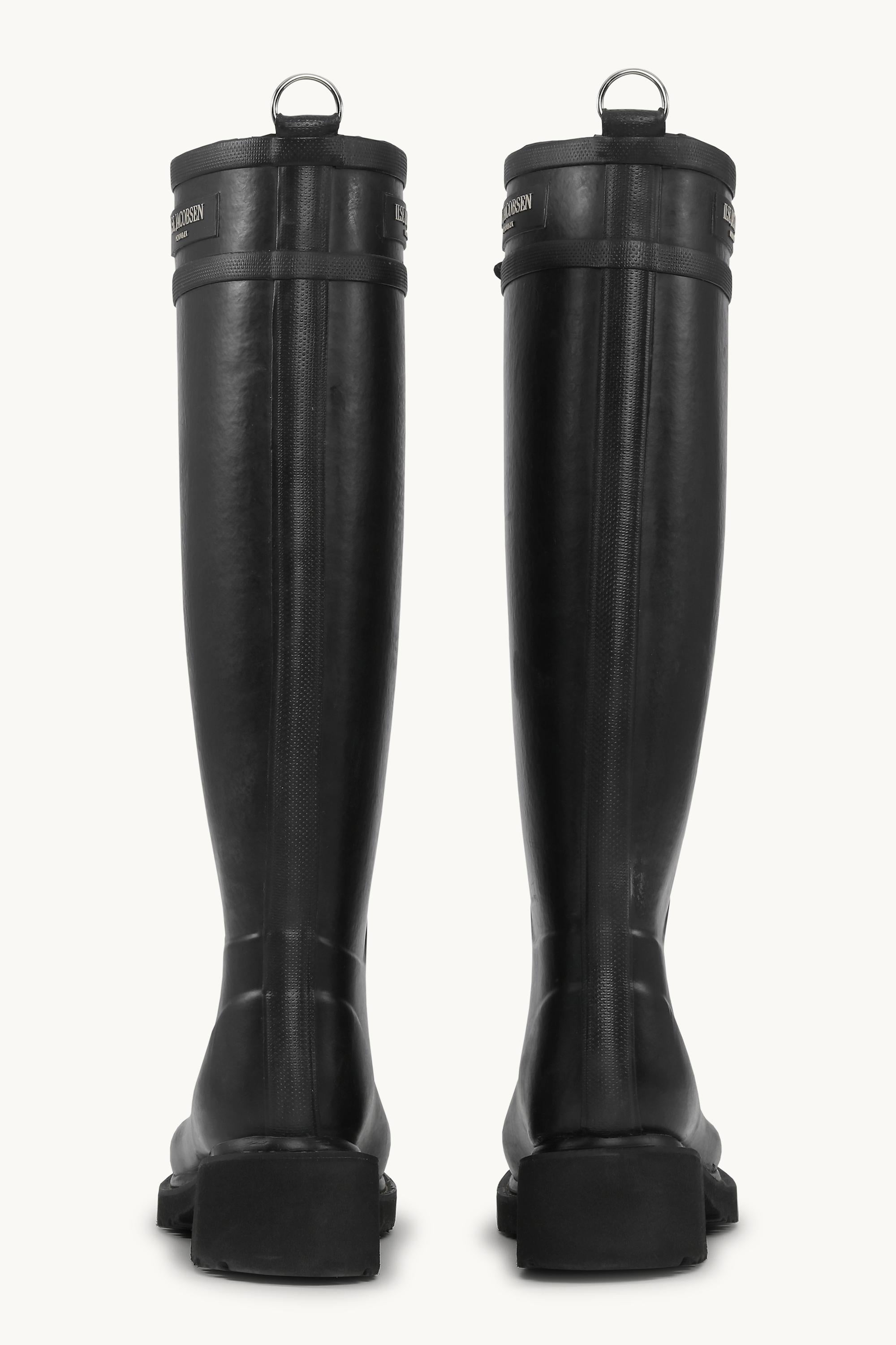 Long Rubber Boots - Black Black