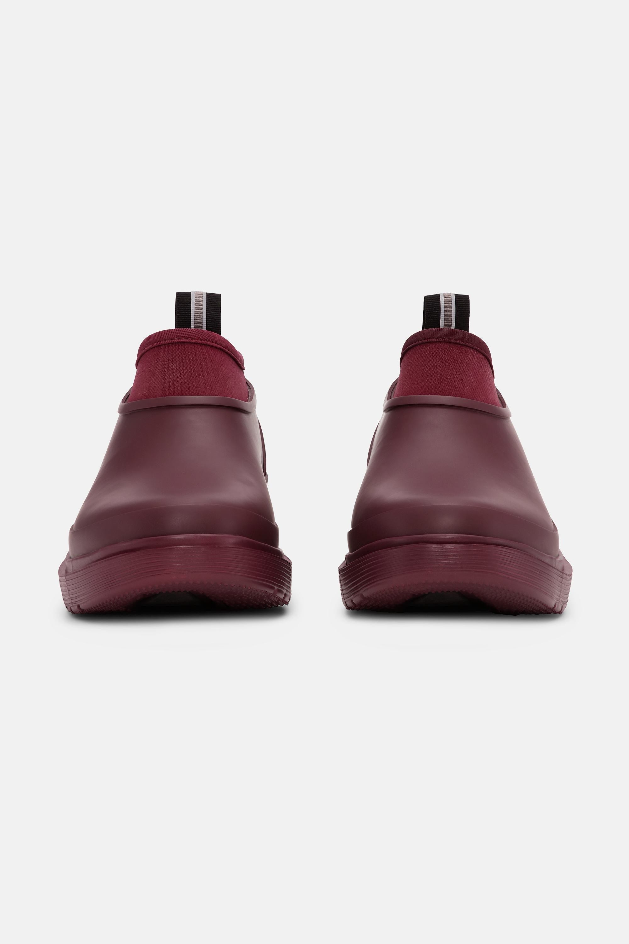 Clog Rainboots Soft-Top - Maroon Banner