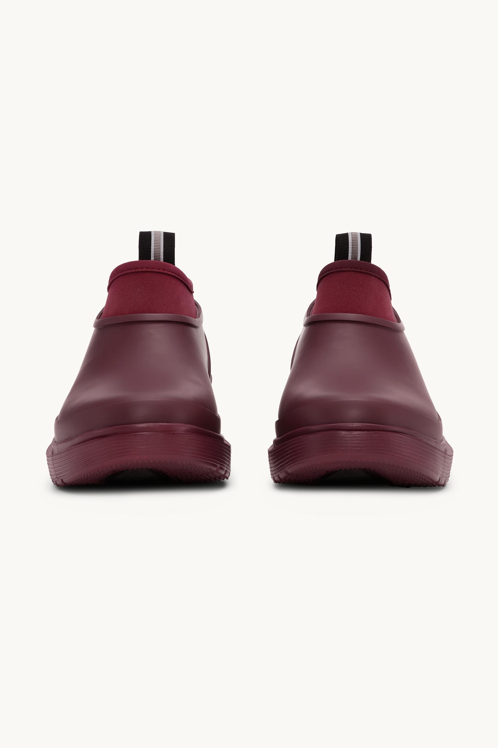Clog Rainboots Soft-Top - Maroon Banner