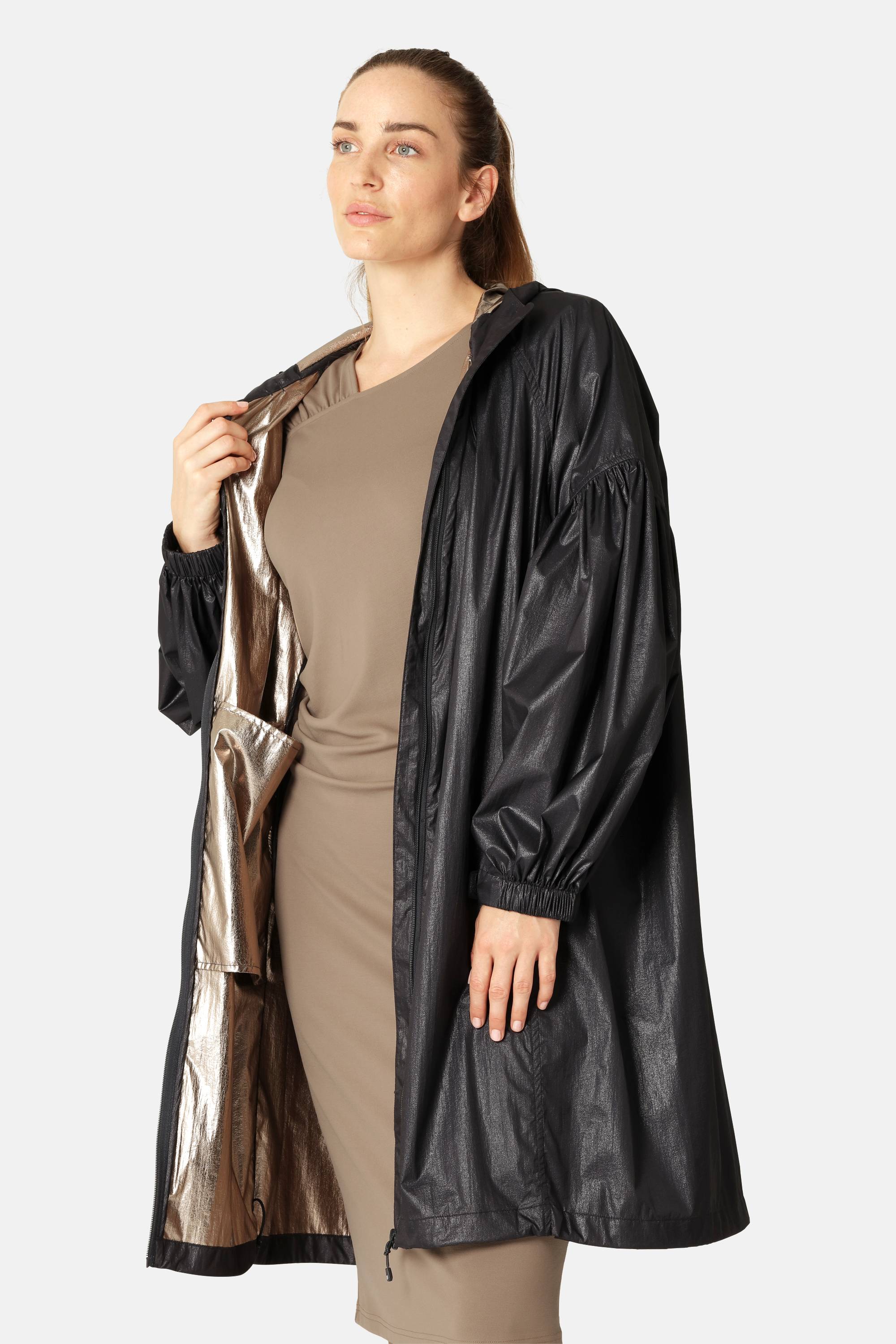 Shimmer Coat - Dark Indigo Gold