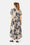 Long Dress A-line - Sand Artsy Stroke Flower
