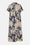 Long Dress A-line - Sand Artsy Stroke Flower