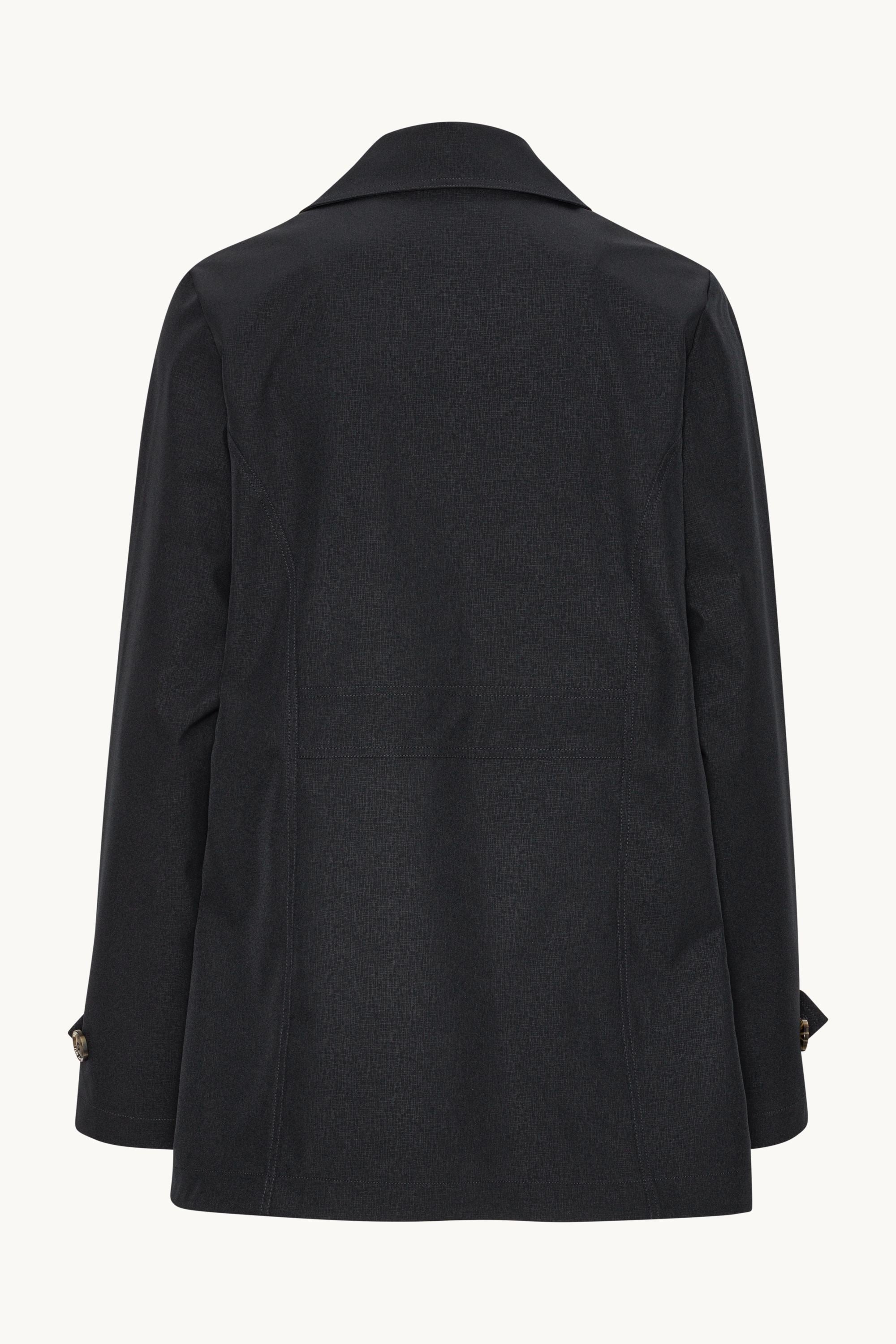 Rain Peacoat - Dark Indigo