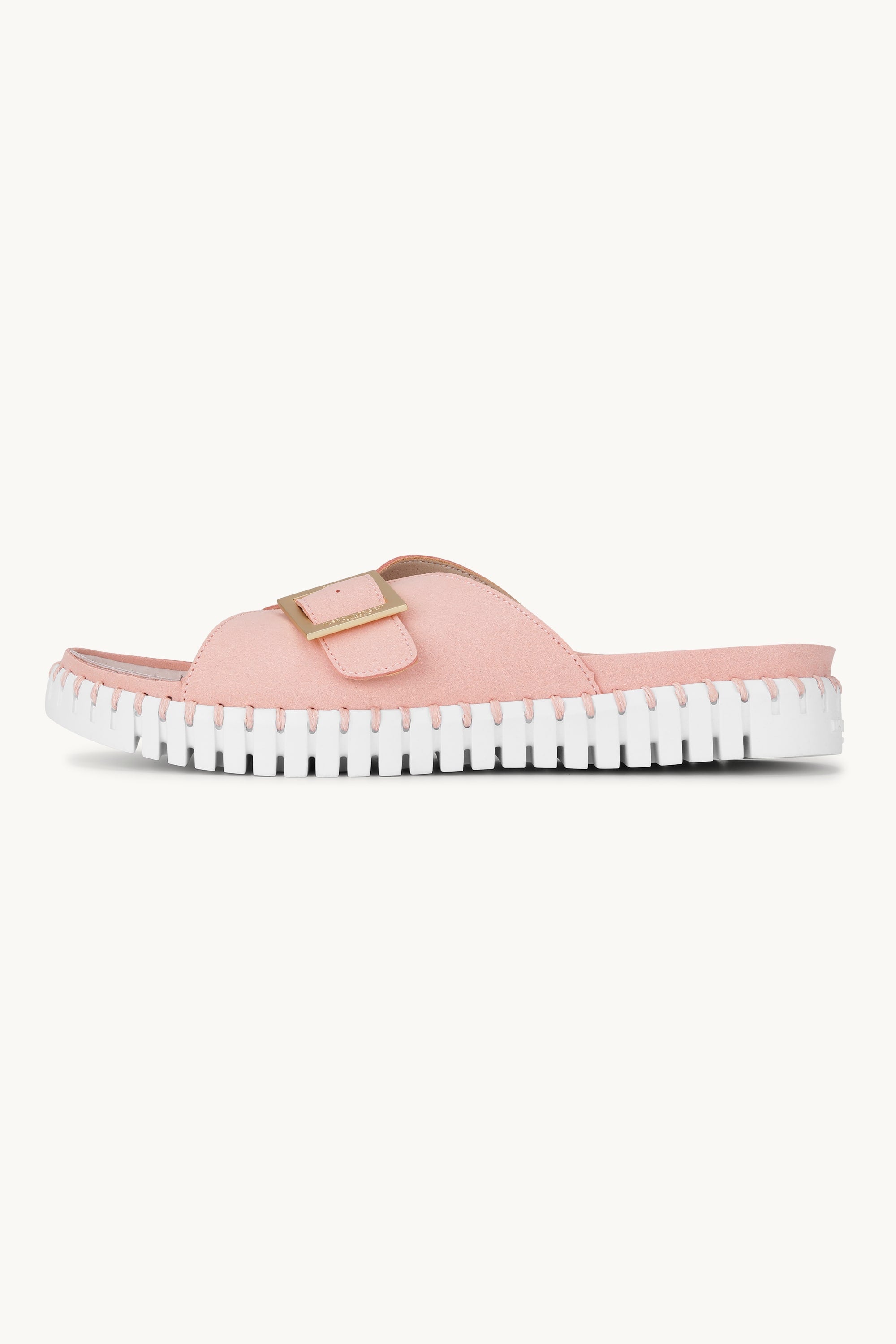 Sandals Buckle - Adobe Rose White