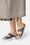 Platform Sandals Buckle - Blue Greyness White