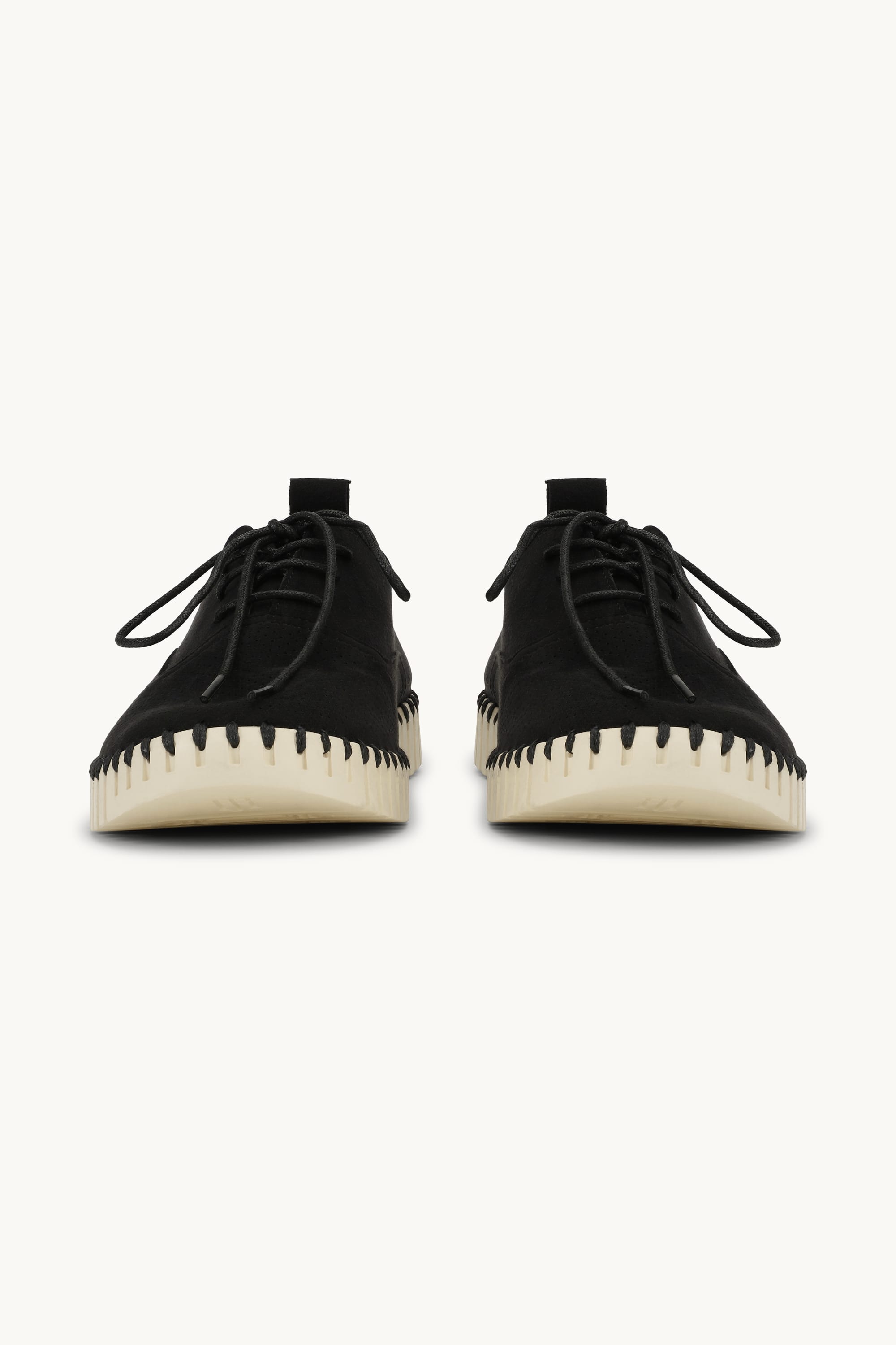 Men’s Shoes With Laces - Black Pearled Ivory