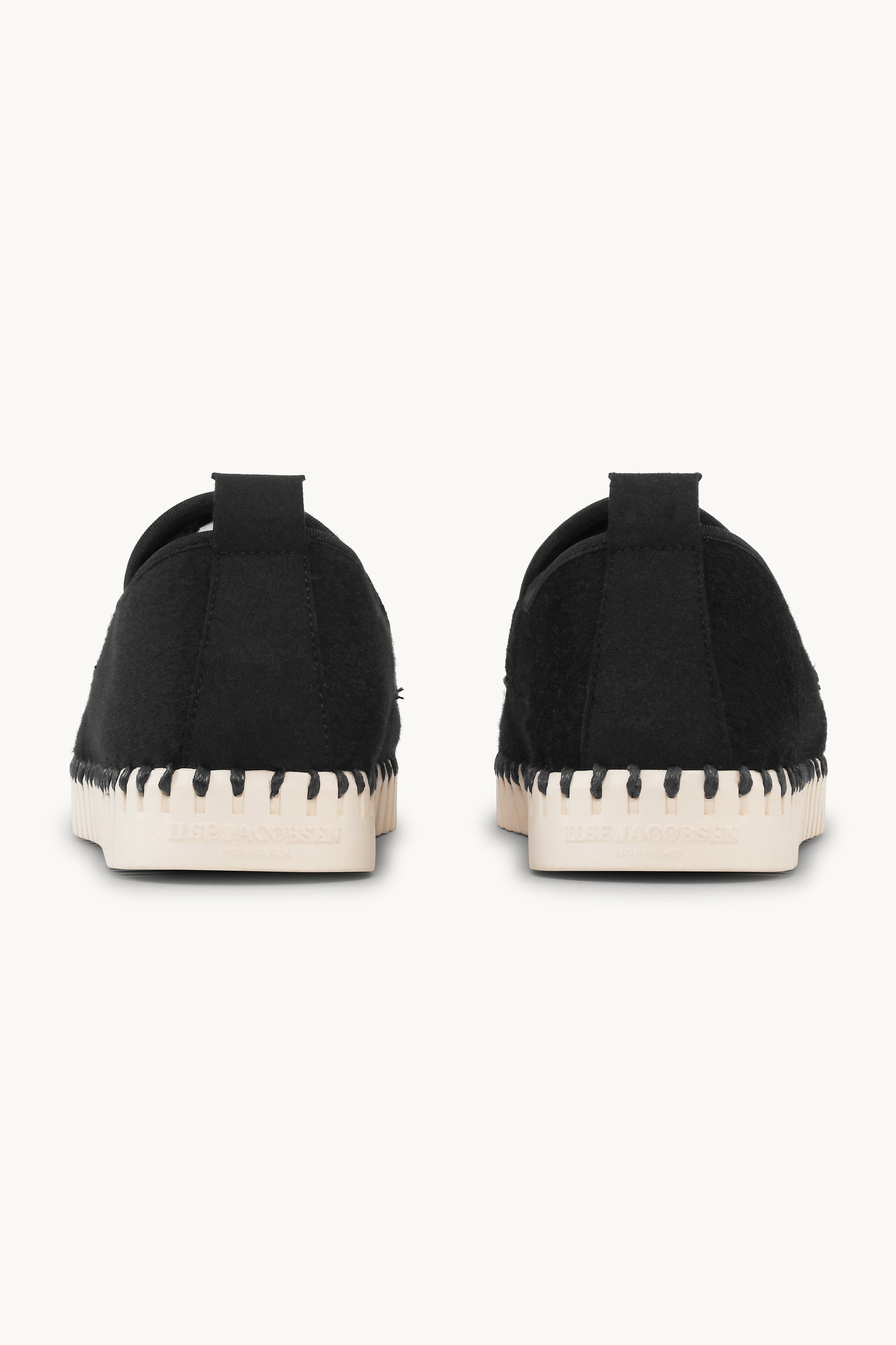 Tulip Wool Loafer - Black Pearled Ivory
