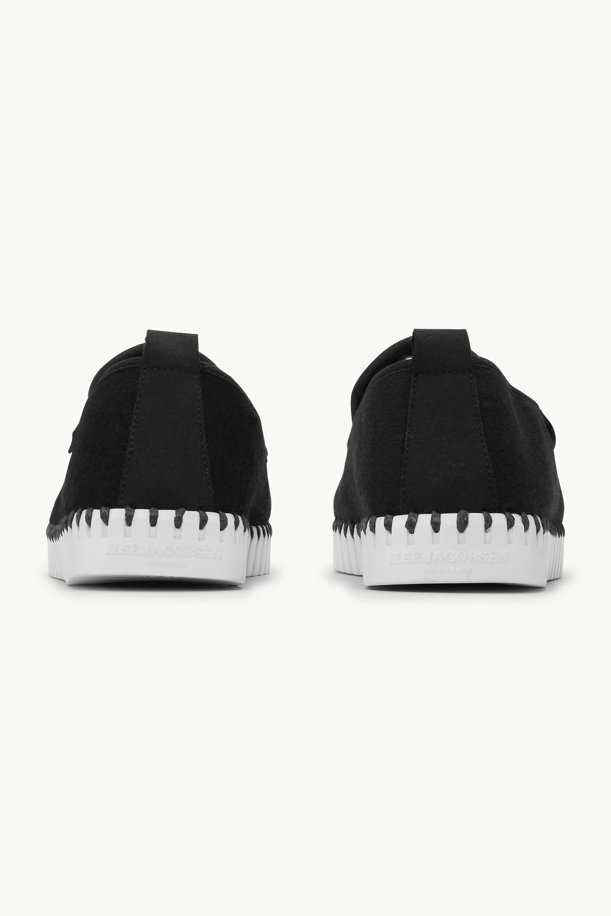Tulip Wool Loafer - Black White