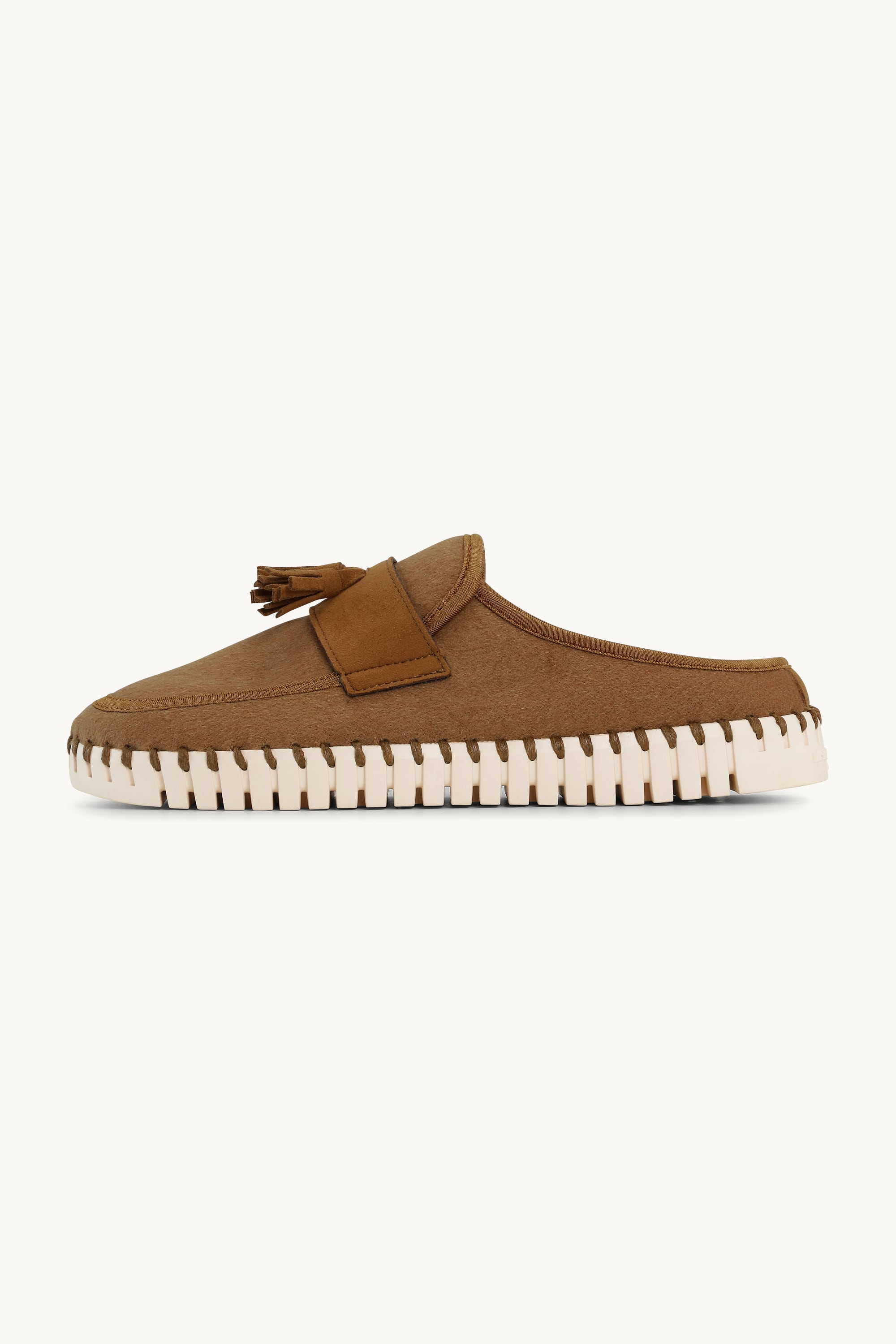 Tulip Wool Mule - Cashew Pearled Ivory
