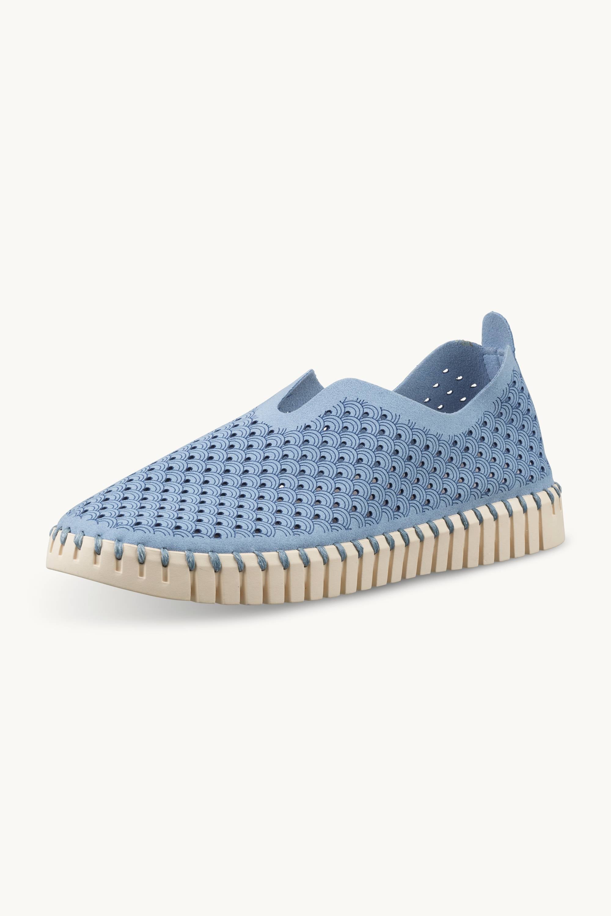 Tulip Shoe - Cornflower Pearled Ivory