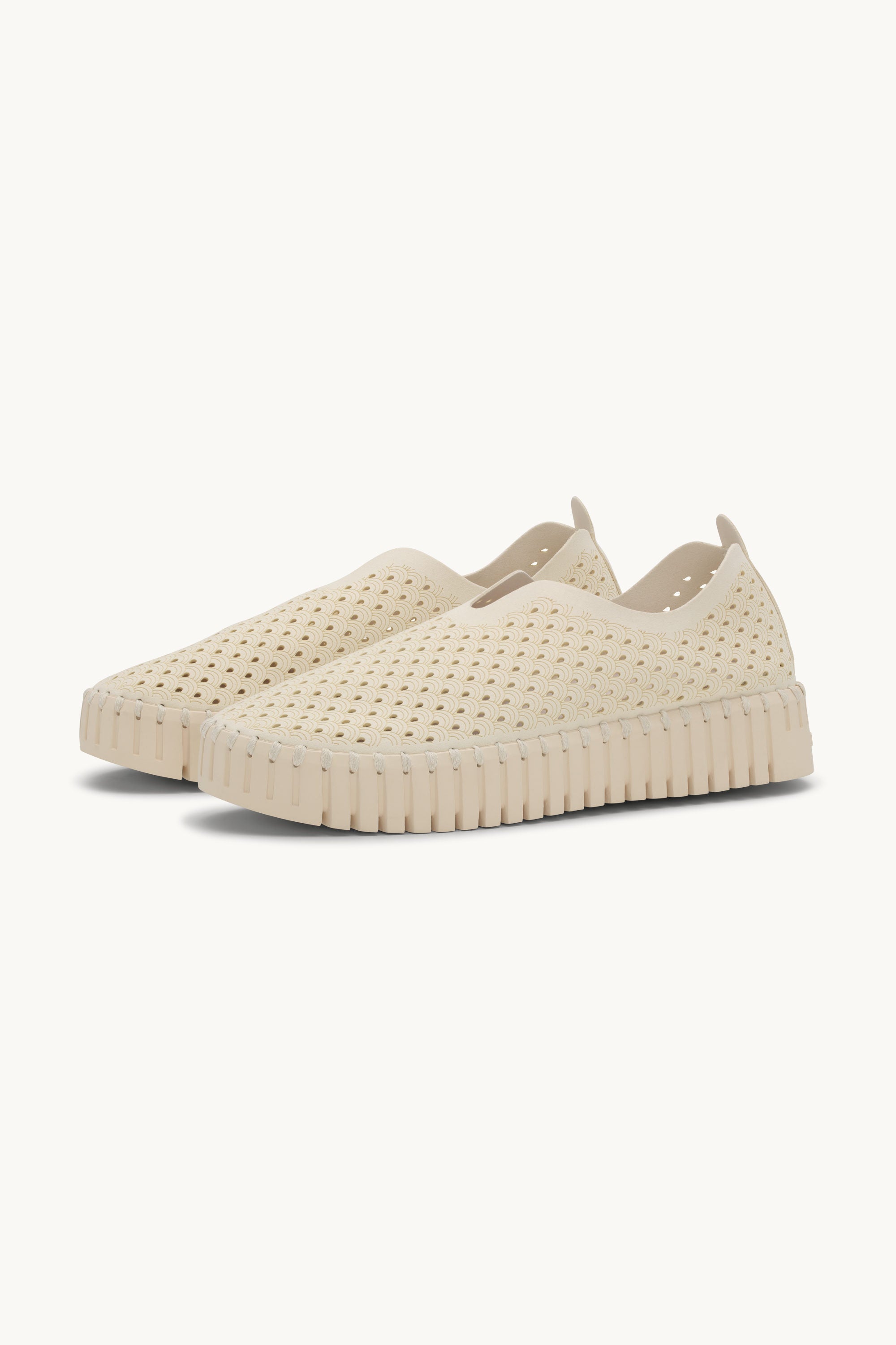 Platform Tulip Flats - Milk Creme