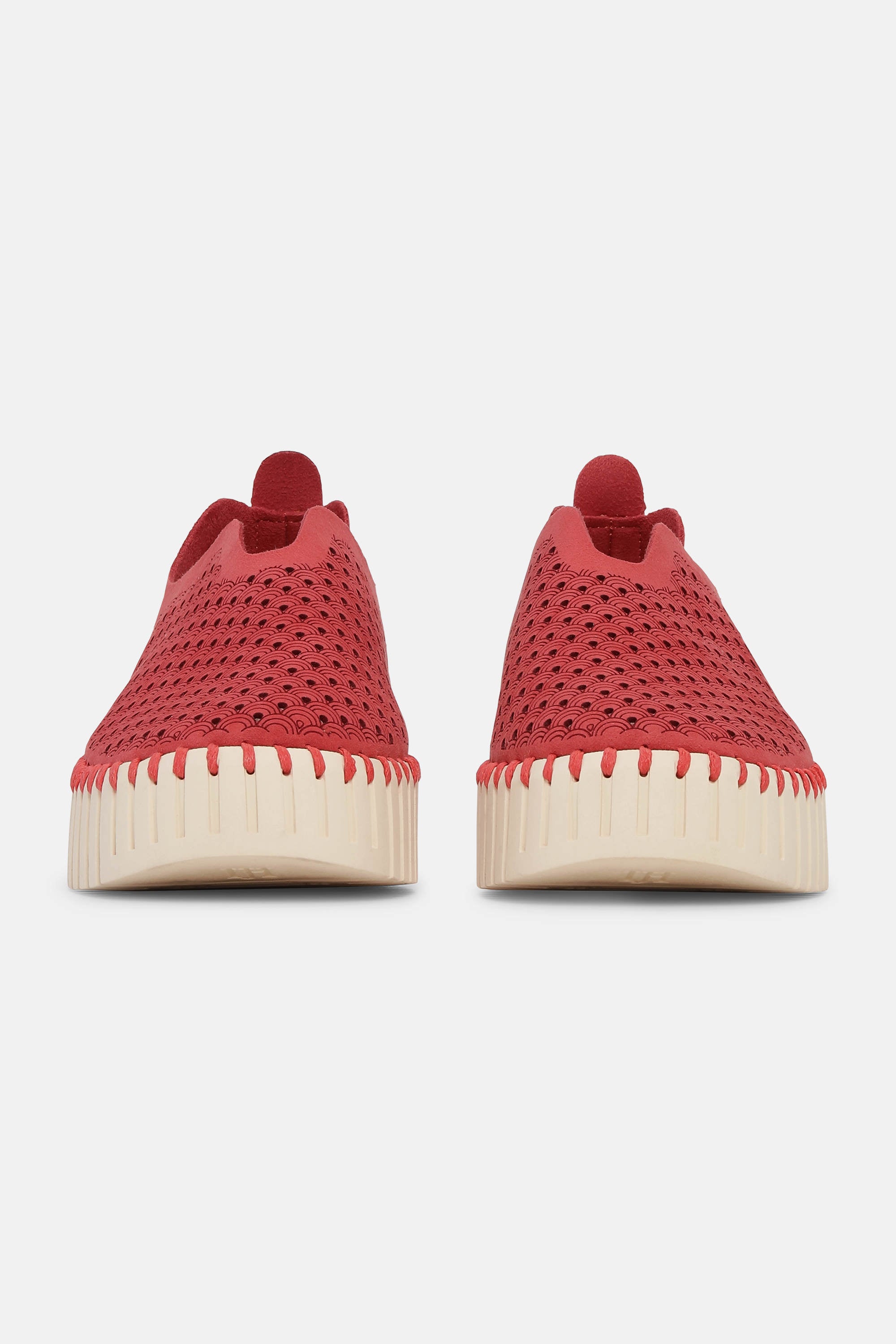 Platform Tulip Flats - Baked Apple Pearled Ivory