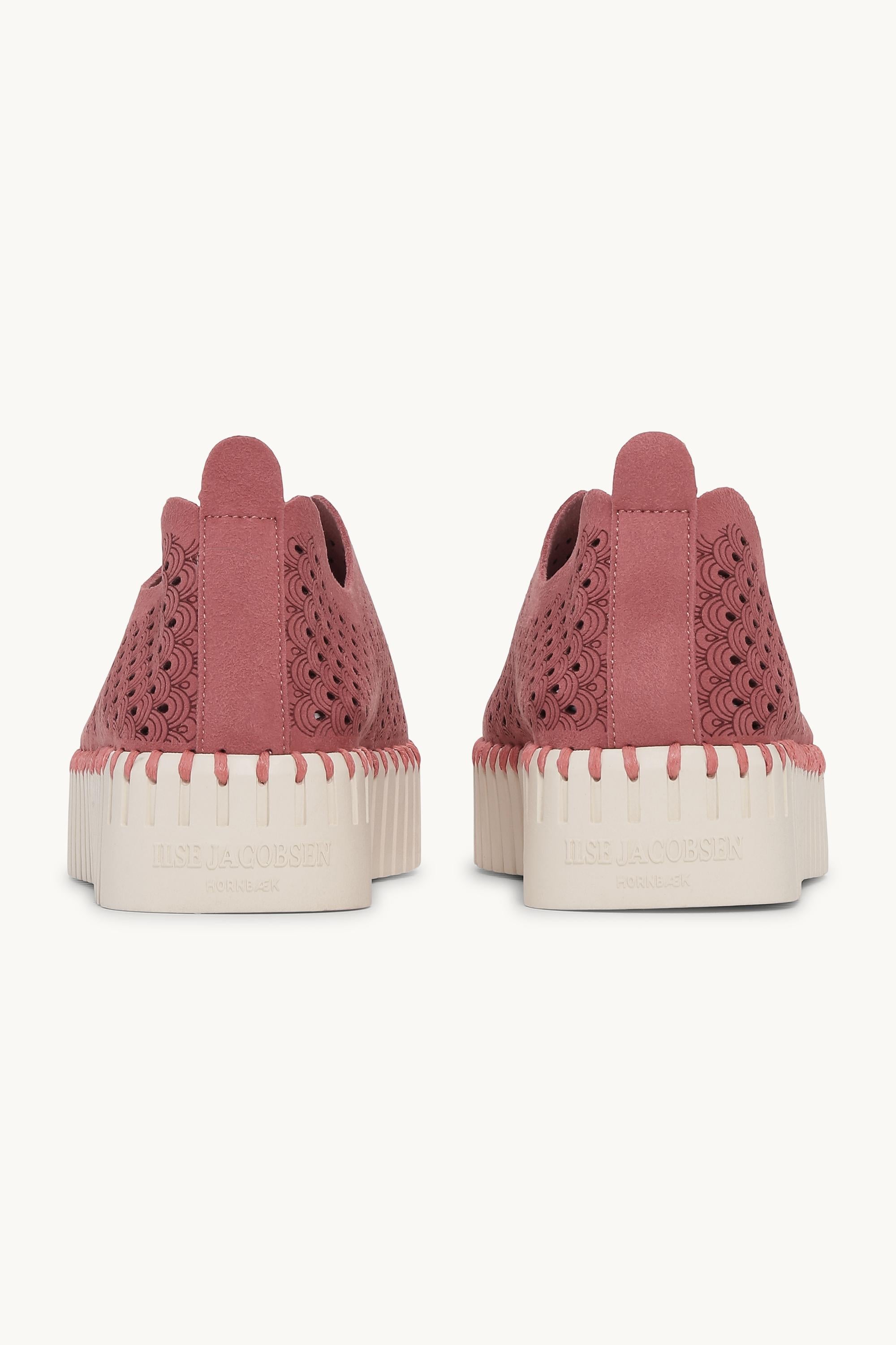 Platform Tulip Flats - Rouge Pearled Ivory