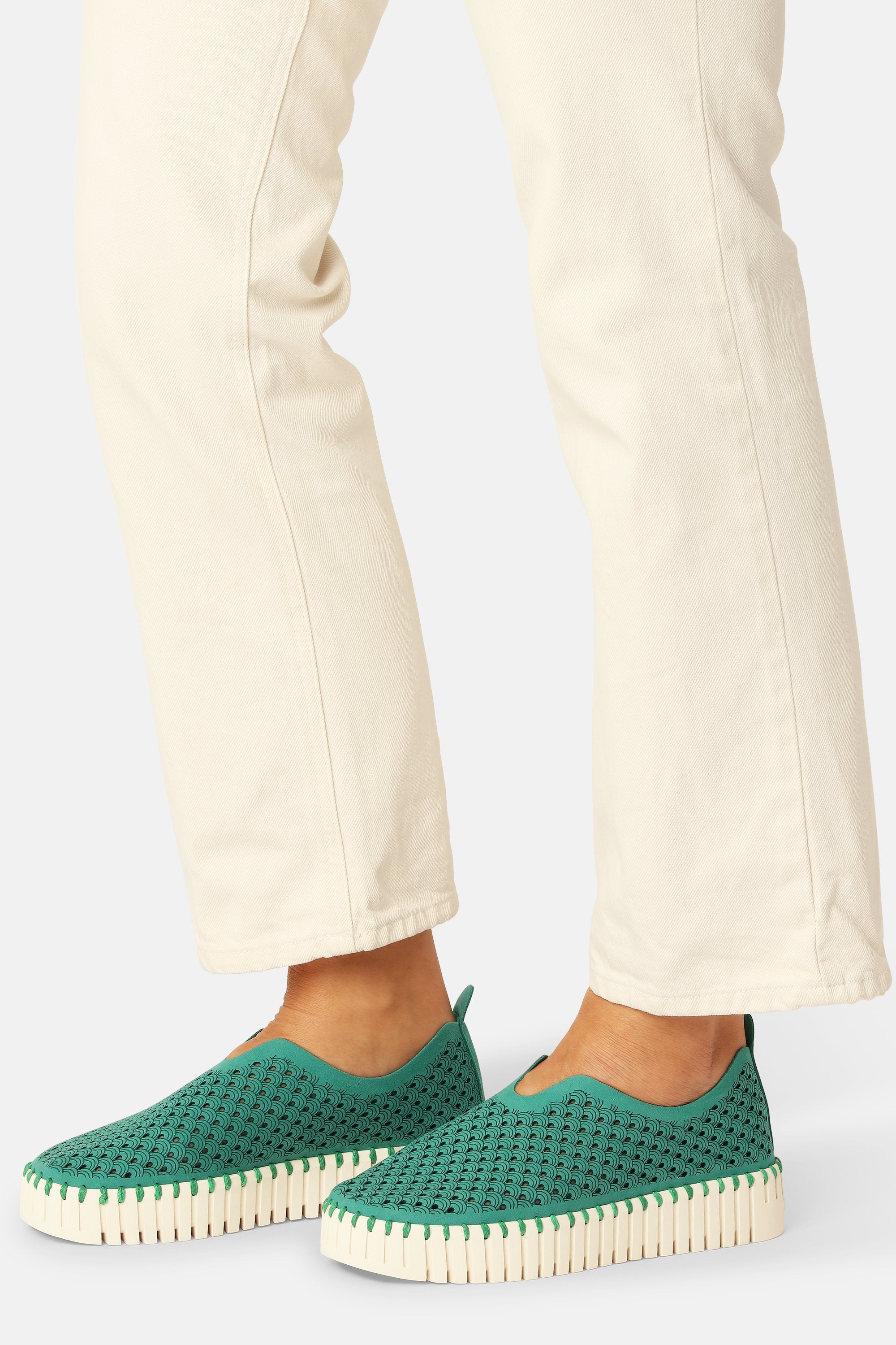 Platform Tulip Flats - Spruce Pearled Ivory