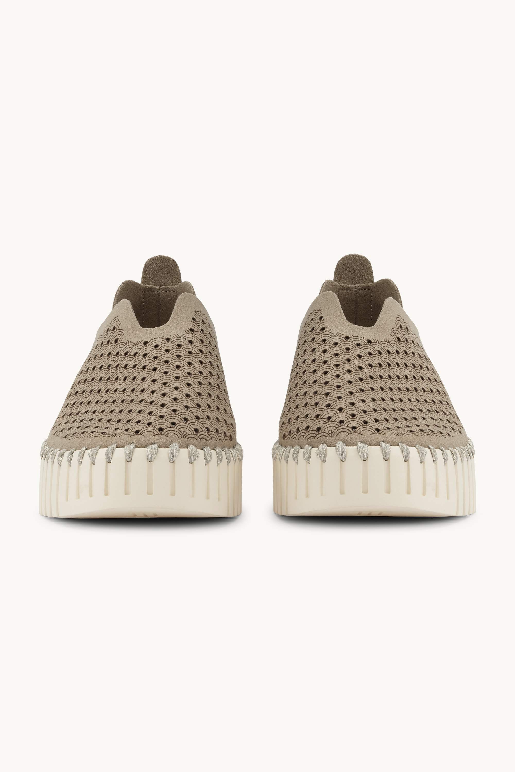 Platform Tulip Flats - Coriander Pearled Ivory