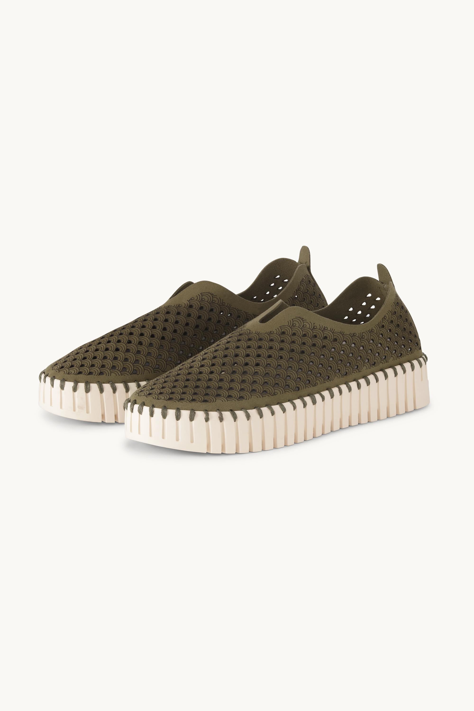 Platform Tulip Flats - Deep Olive